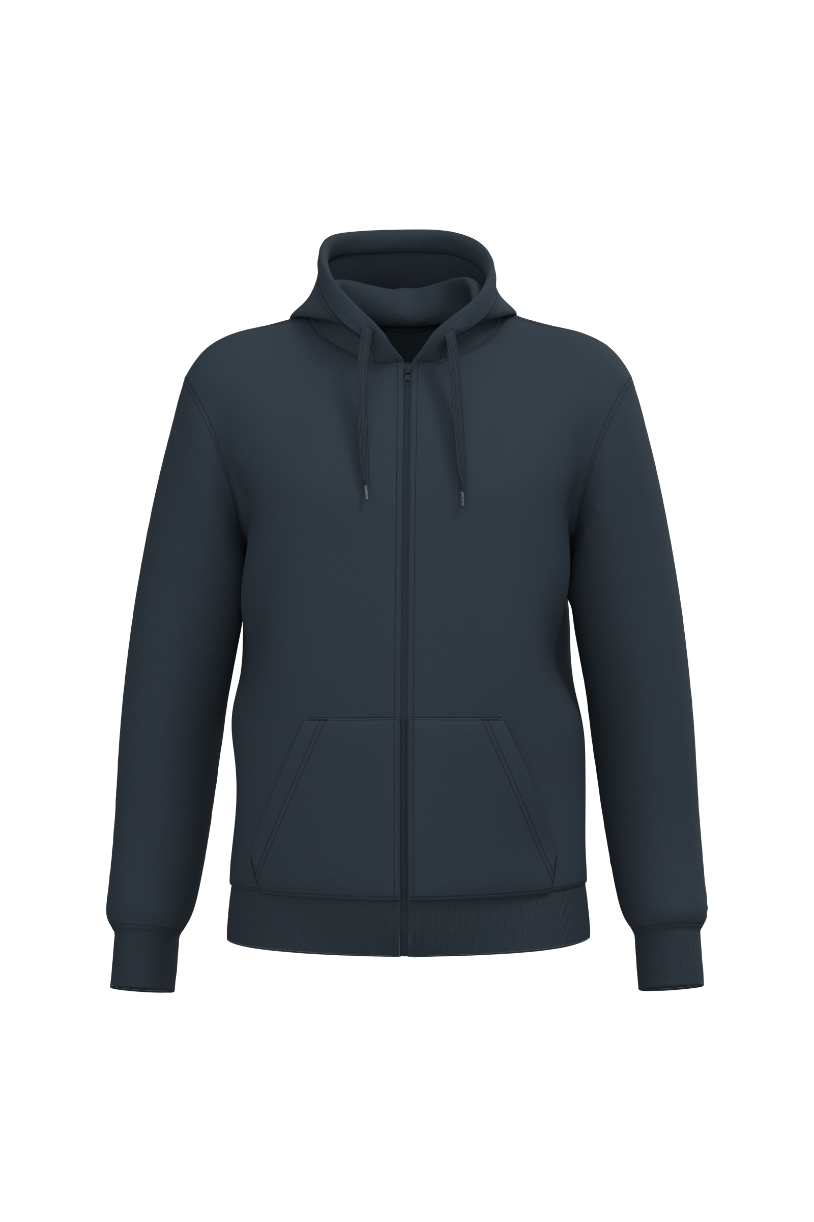 Sweat-shirt recyclé zippé à capuche unisexe - Image 35