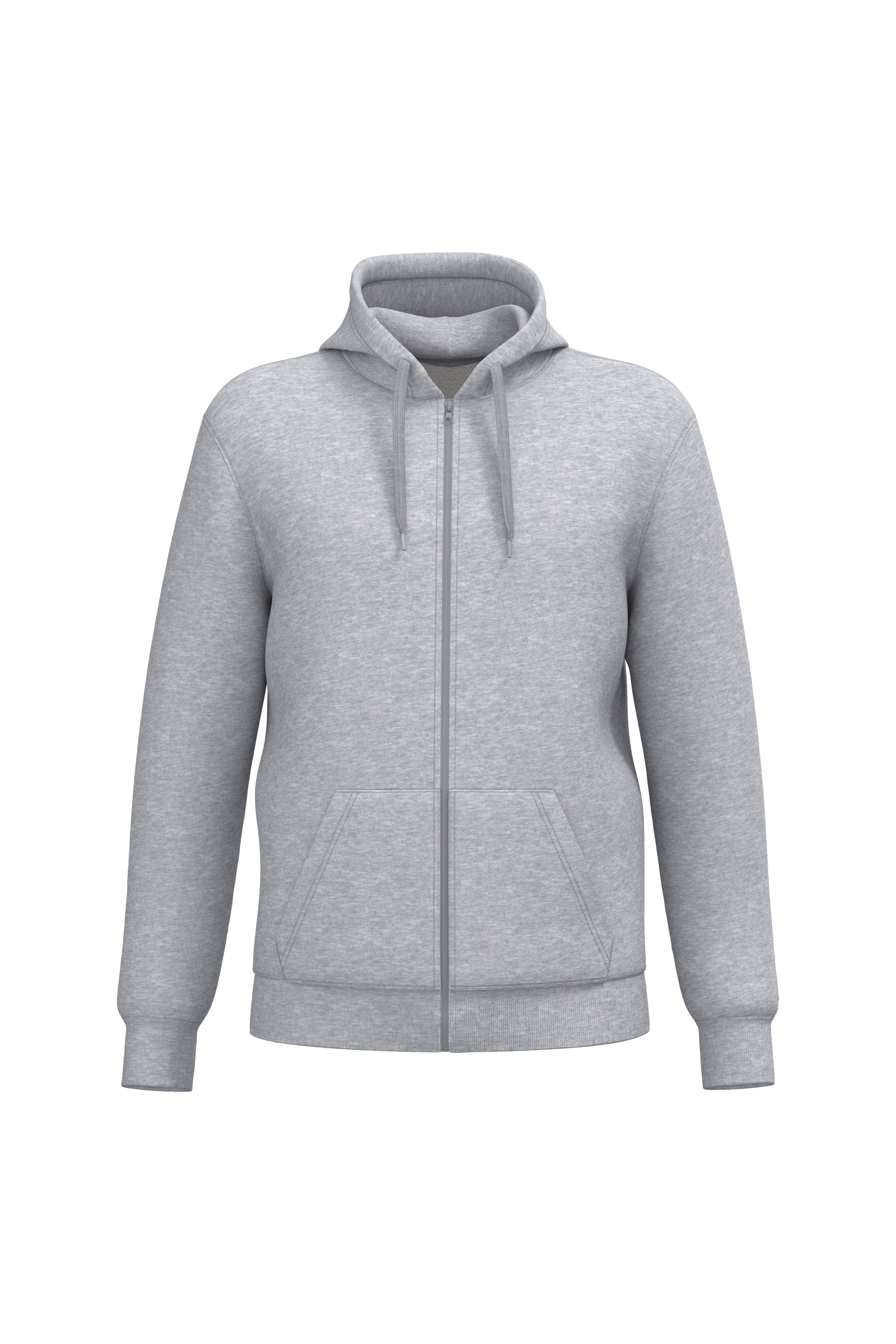 Sweat-shirt recyclé zippé à capuche unisexe - Image 38