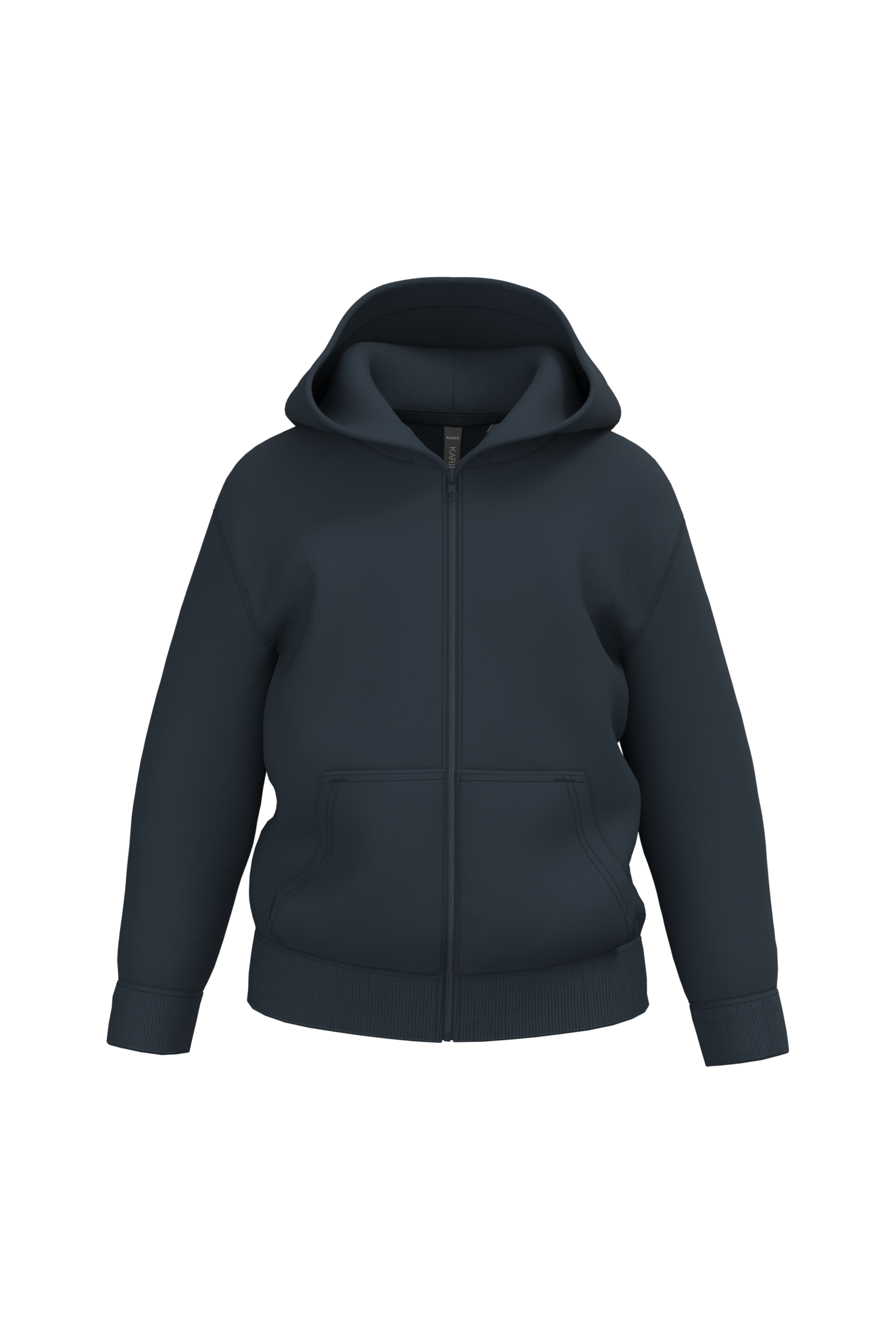 Sweat-shirt recyclé zippé à capuche enfant - Image 17