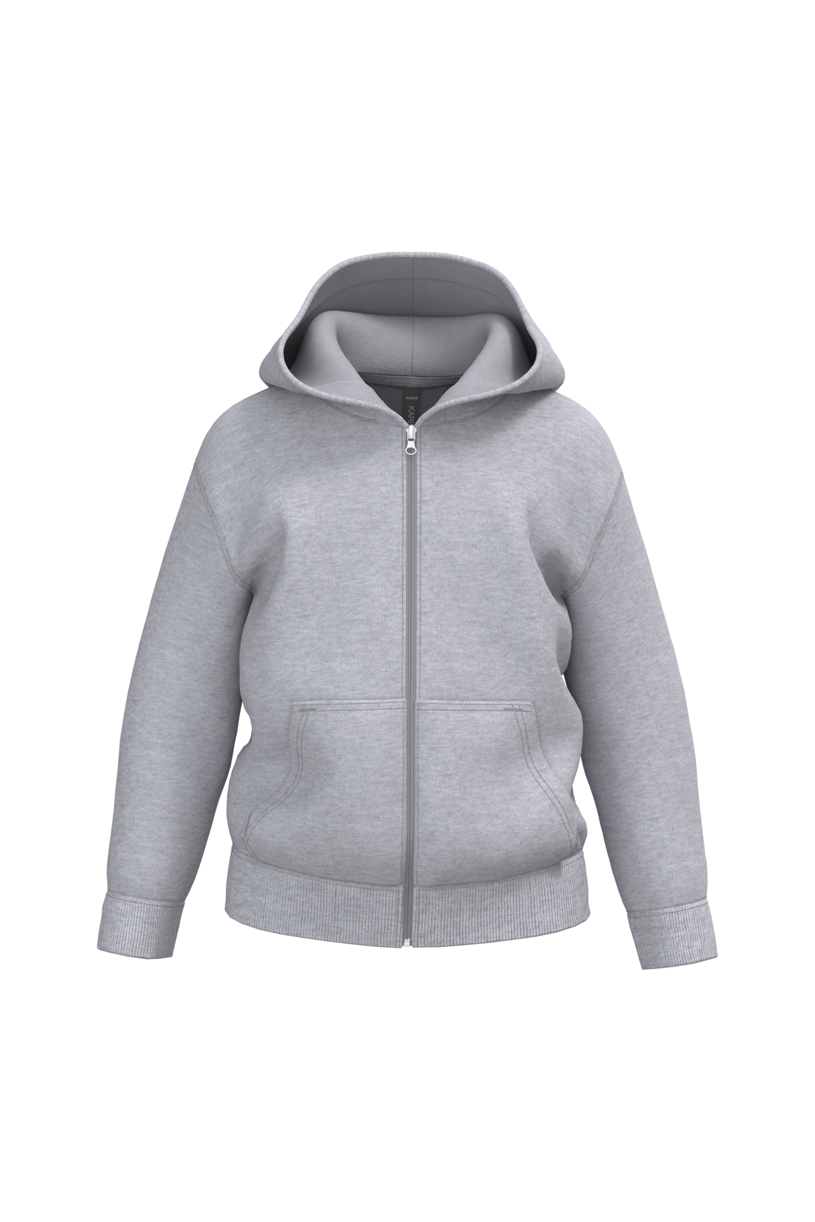 Sweat-shirt recyclé zippé à capuche enfant - Image 20