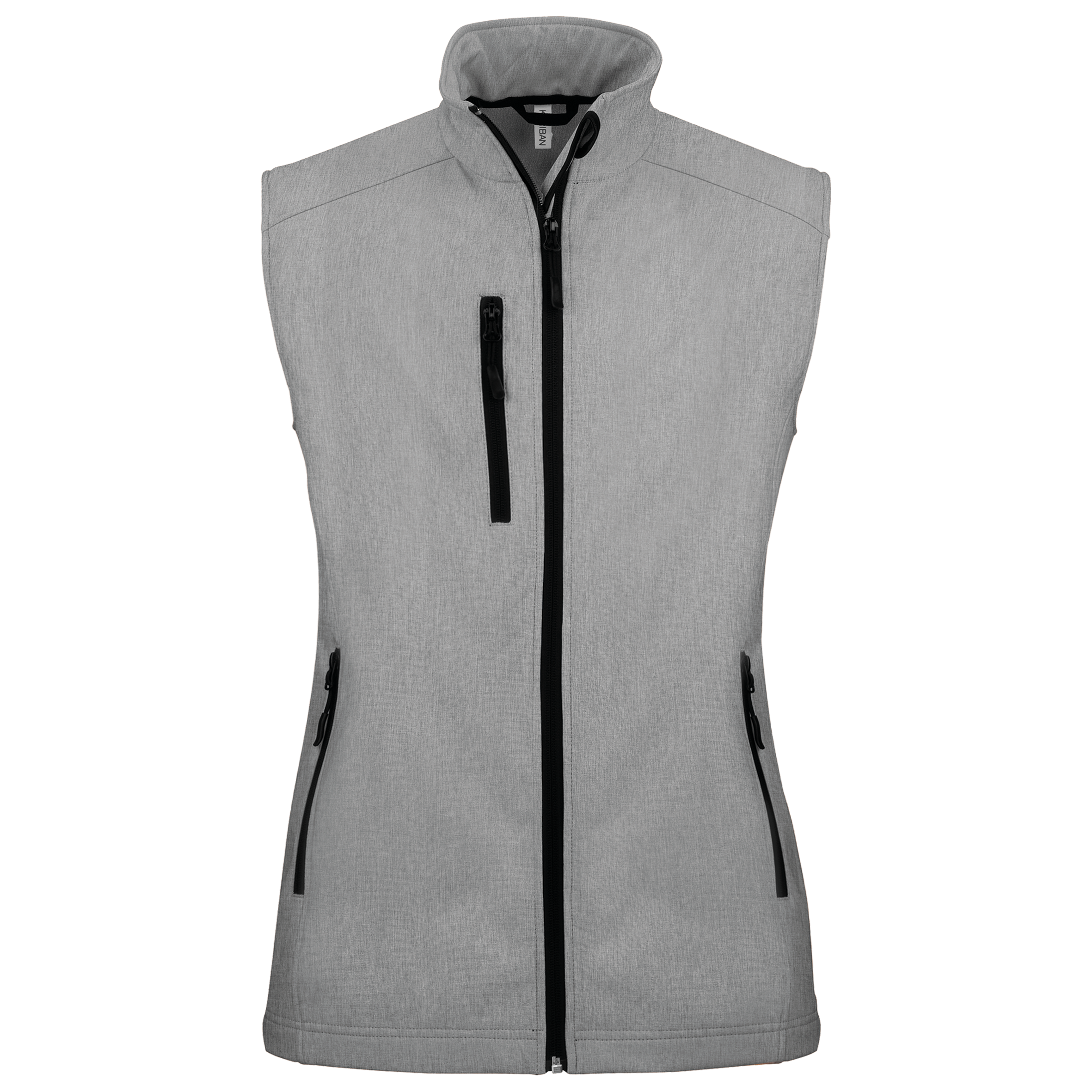 marl grey Chaleco sofshell mujer