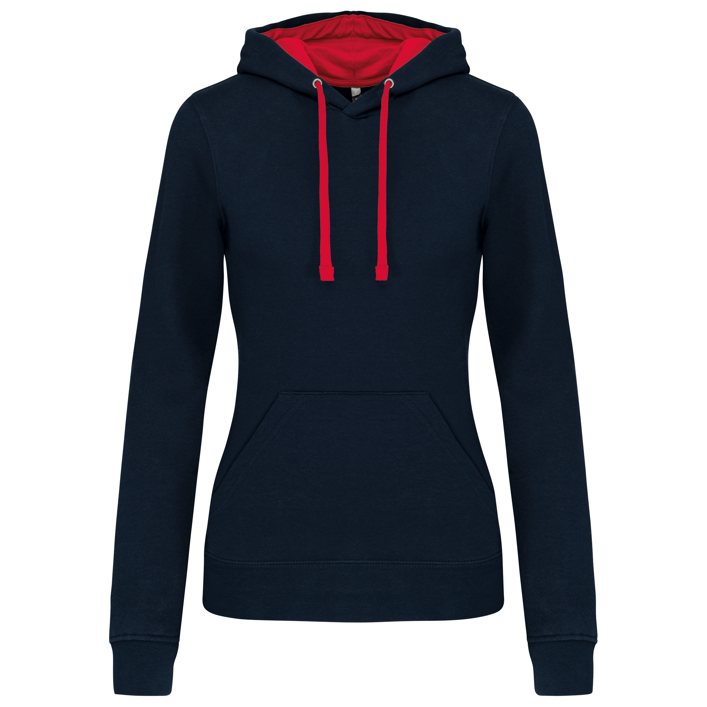 Sweat-shirt capuche contrastée femme - Image 40