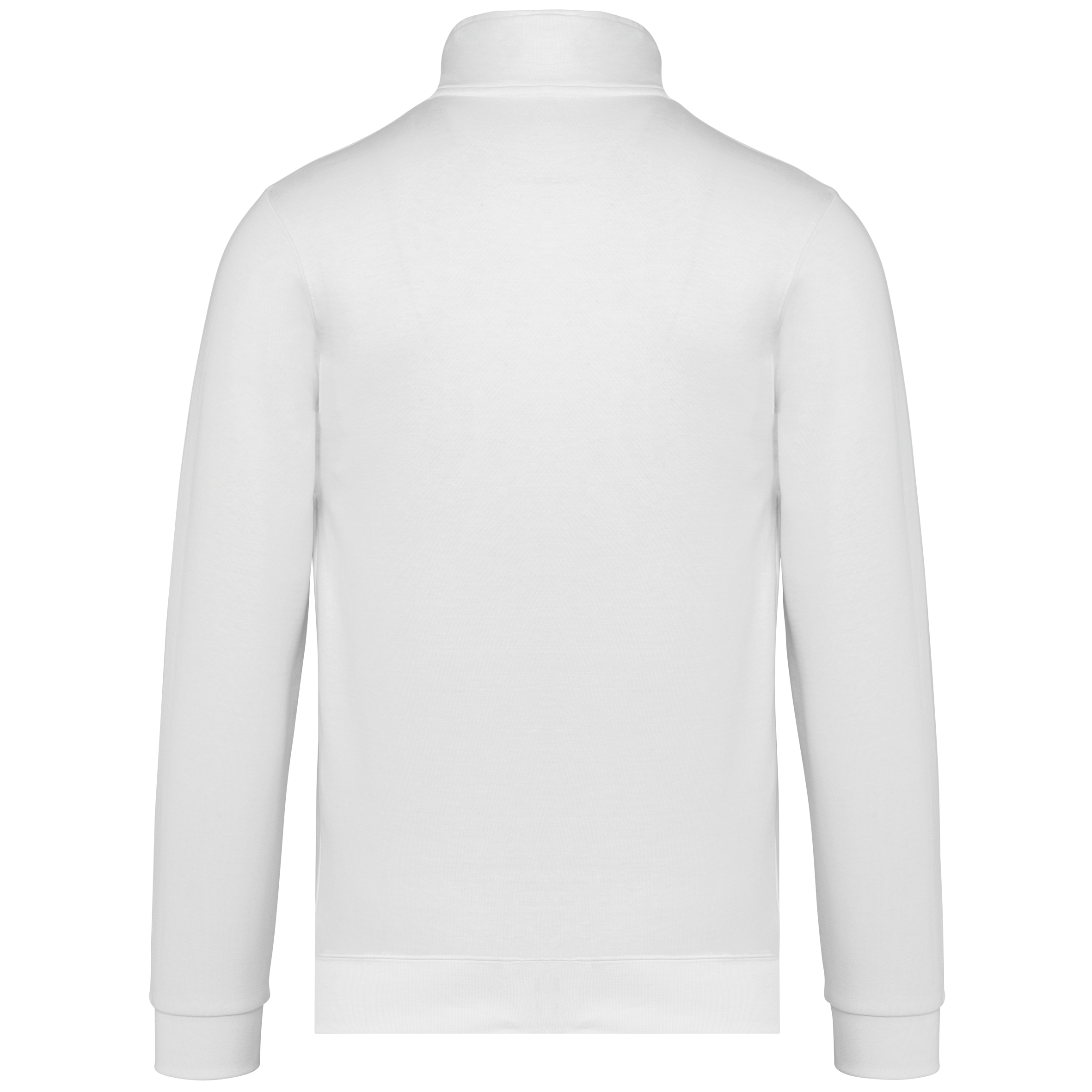 Casaco cardado com fecho - White