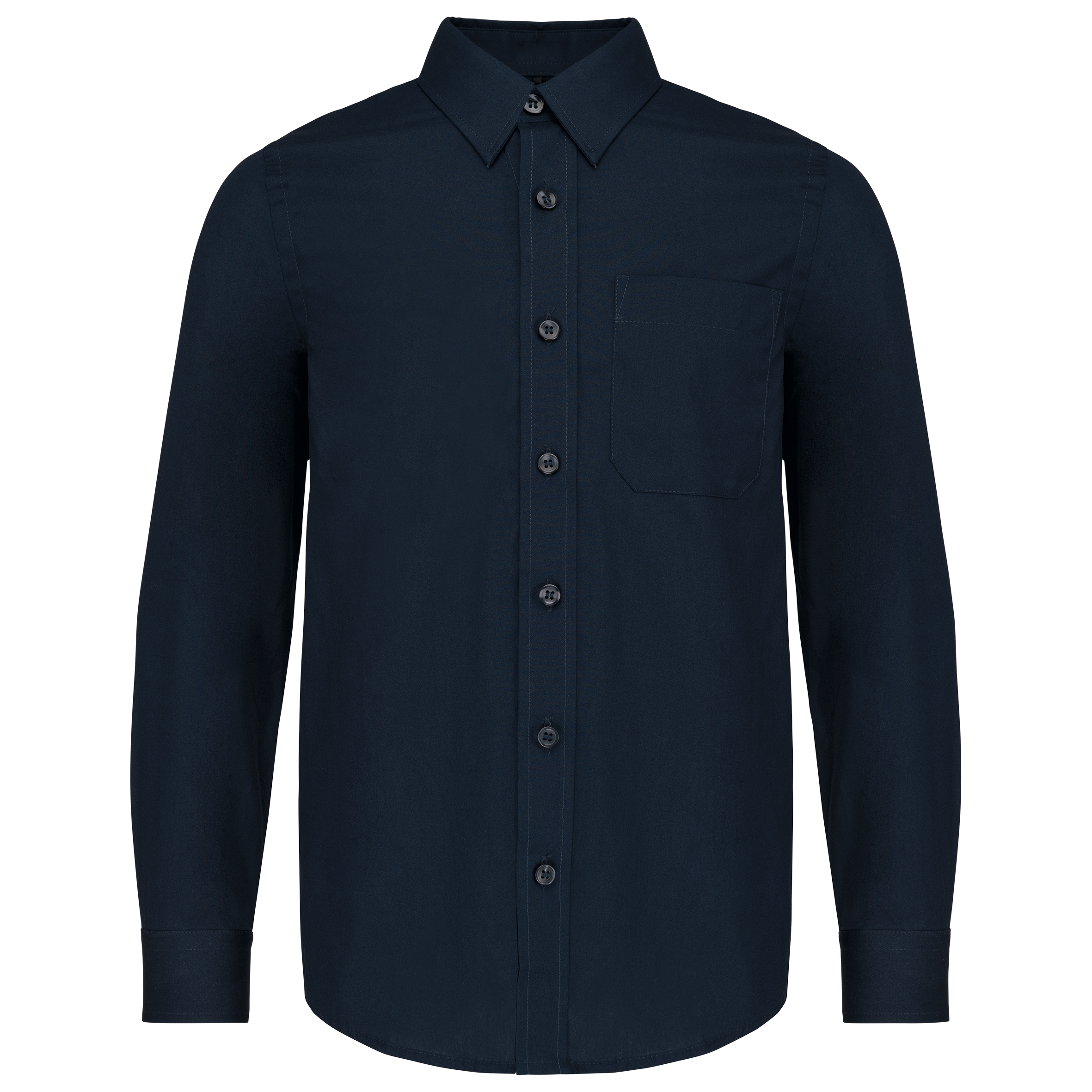 Camicia bambino in popeline manica lunga