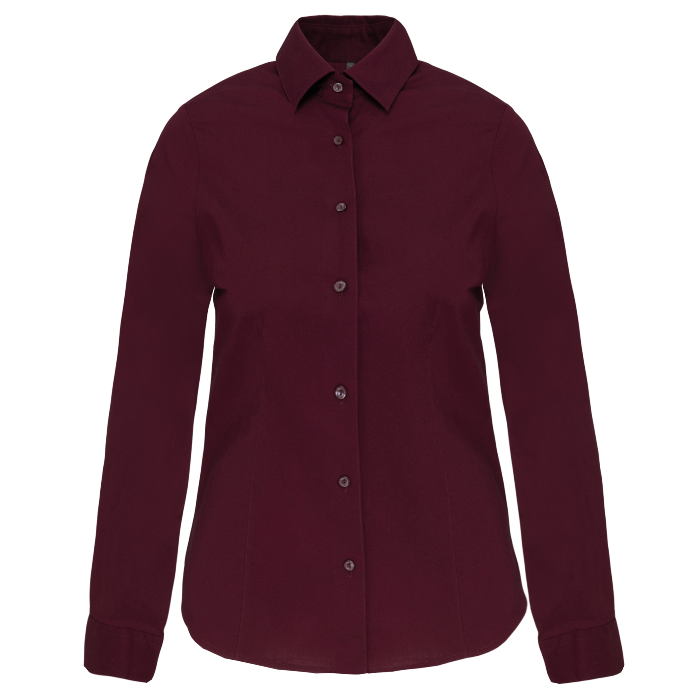 Chemise coton / élasthanne manches longues femme - Image 25