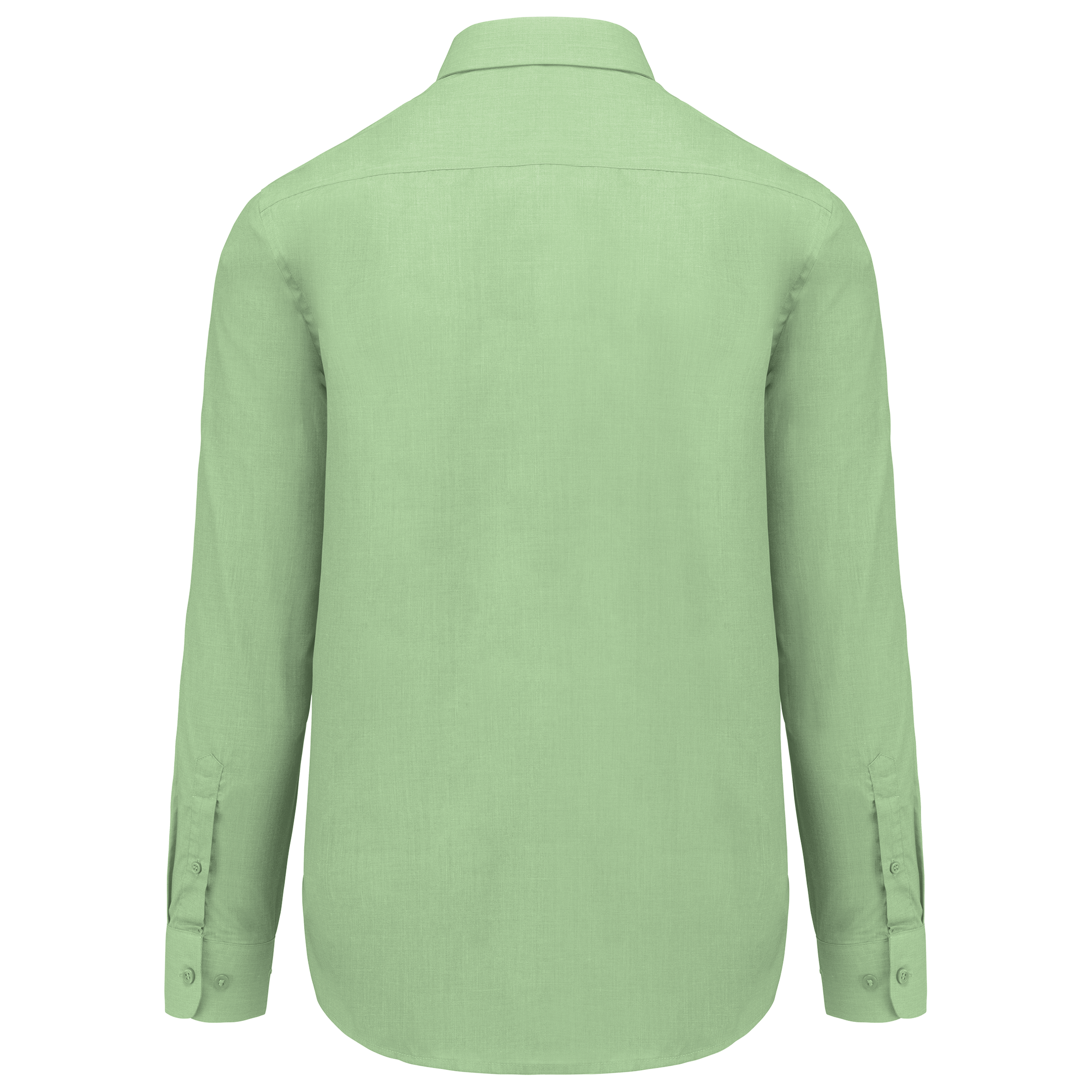 Camisa popeline poliéster / algodão de tratamento fácil - Pistachio Green