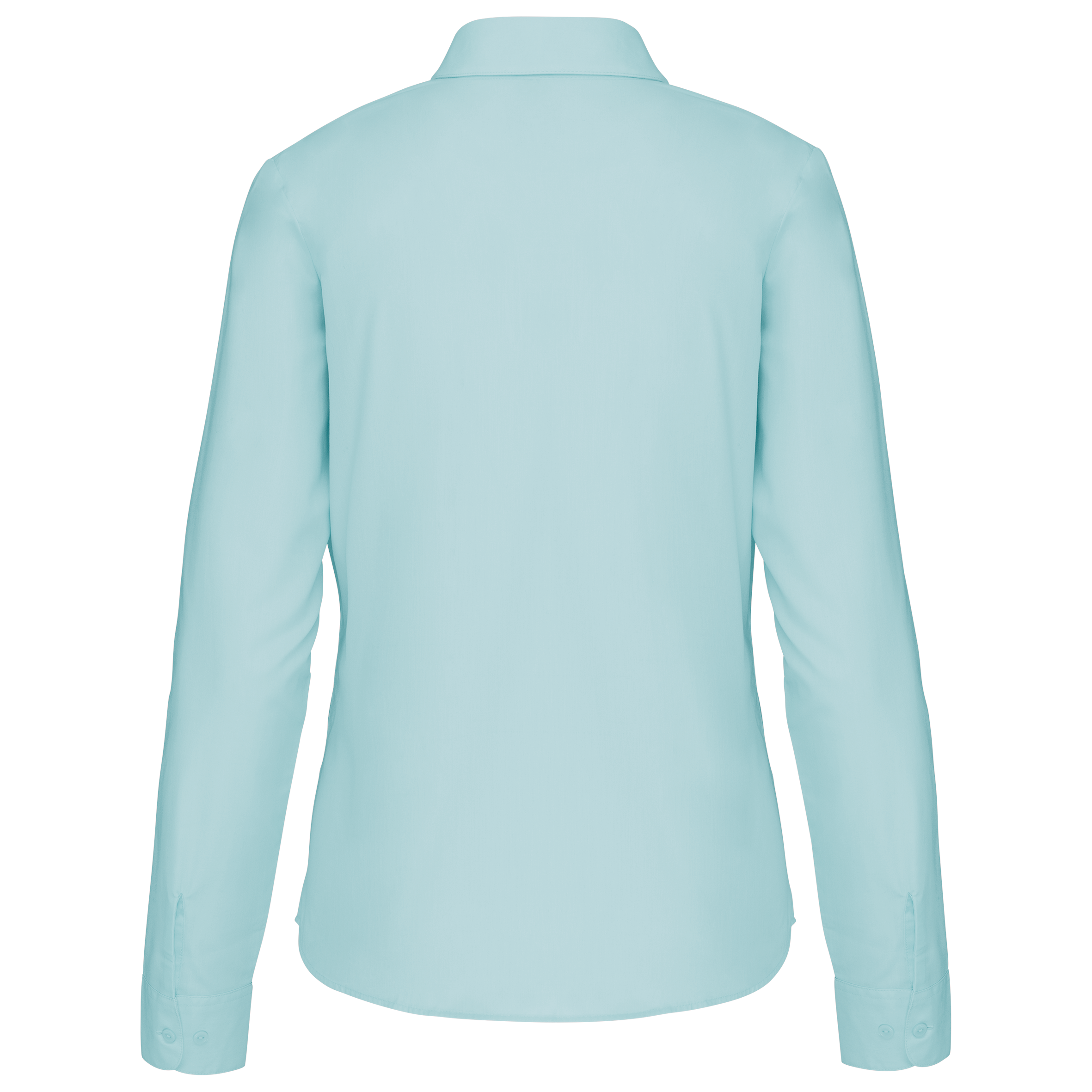 Camisa popeline poliéster / algodão de tratamento fácil de senhora - Ice Mint