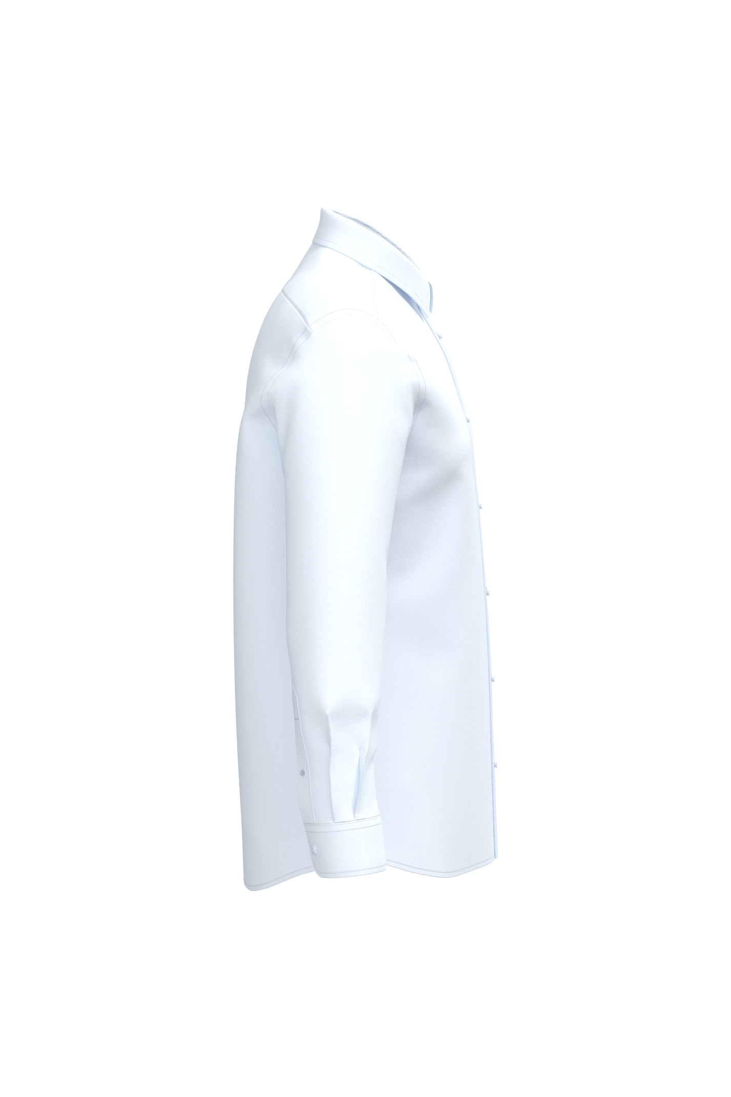 Chemise popeline polycoton sans poche entretien facile homme - Image 31