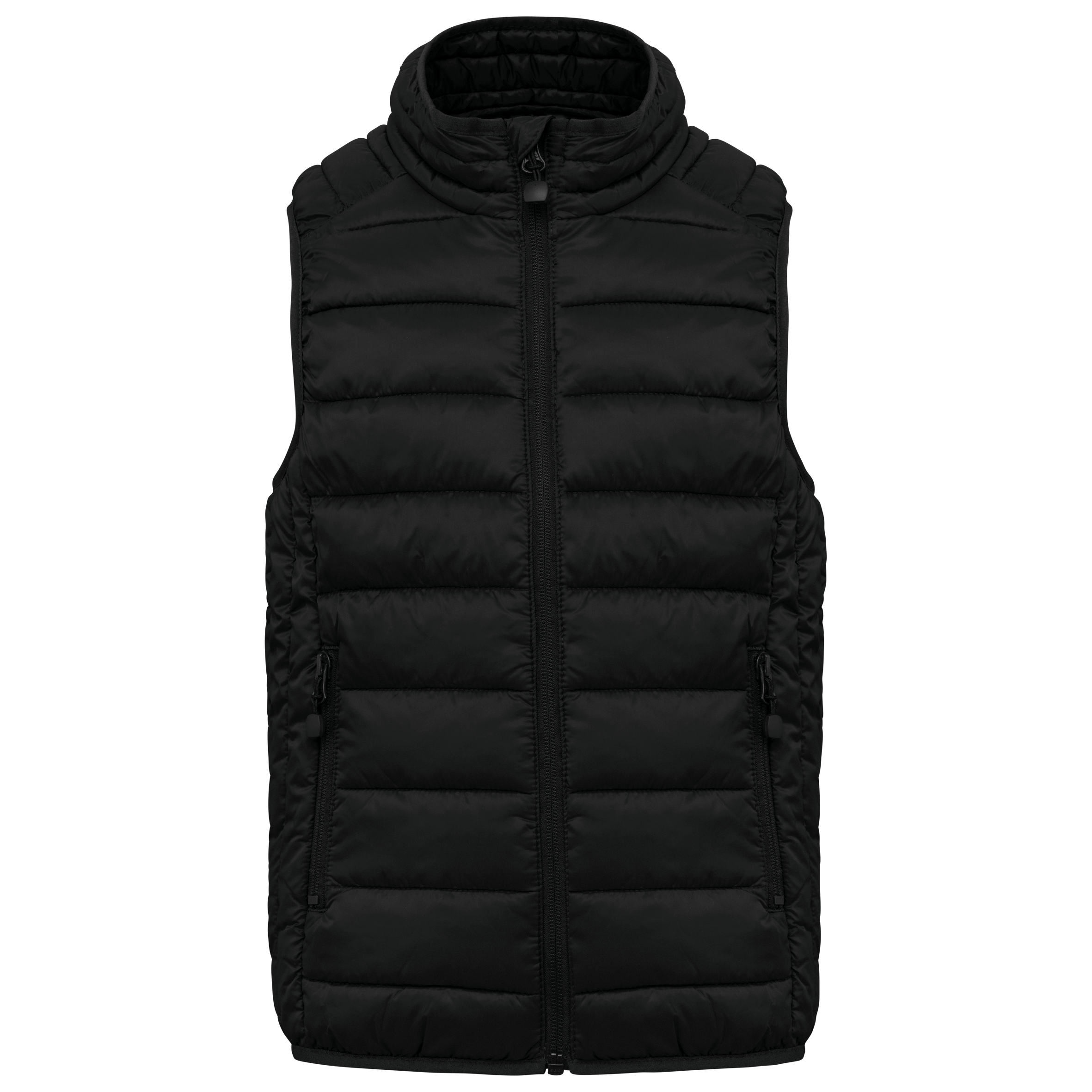 Colete acolchoado leve de criança — Preto Frente