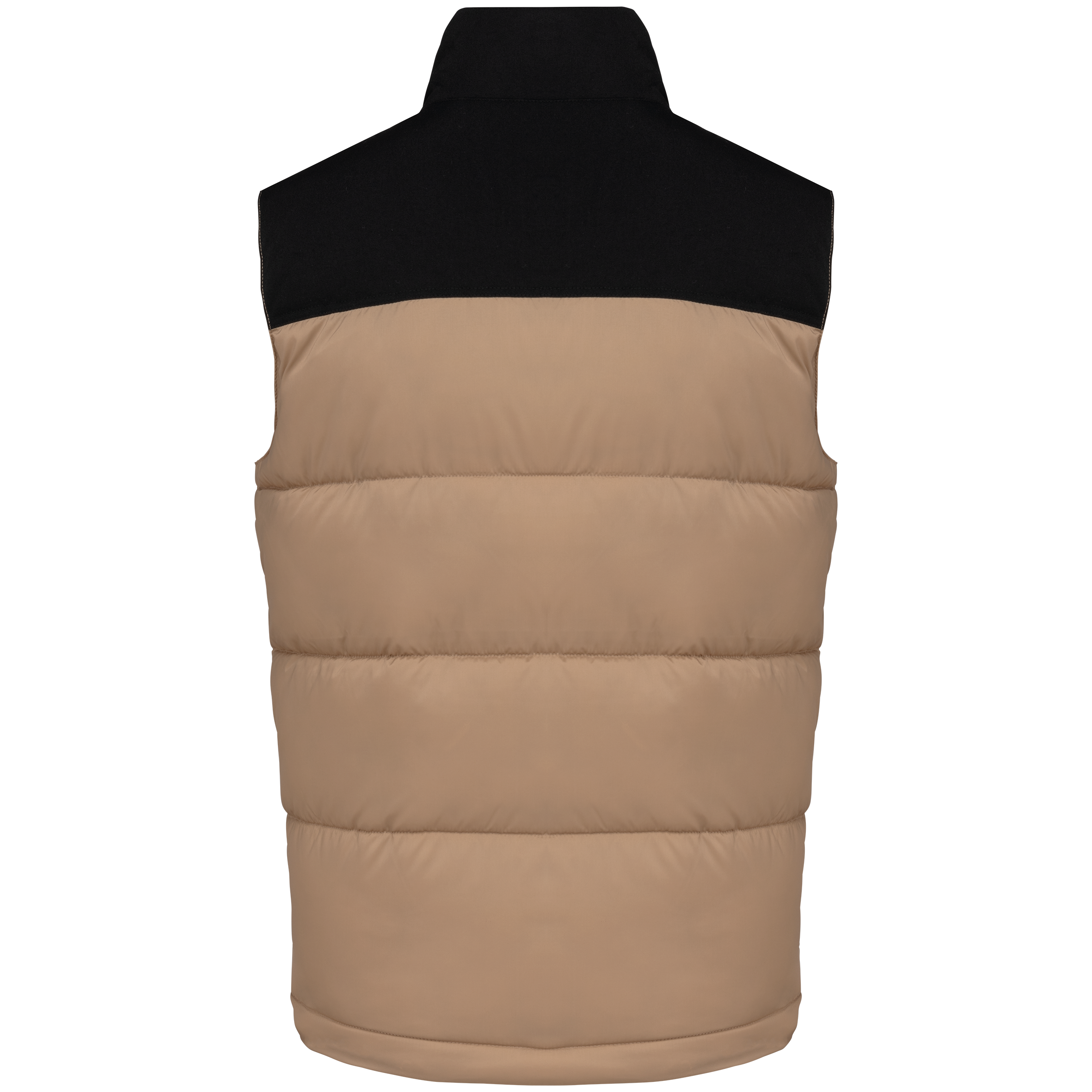 Colete acolchoado bicolor unissexo - Wet Sand / Black