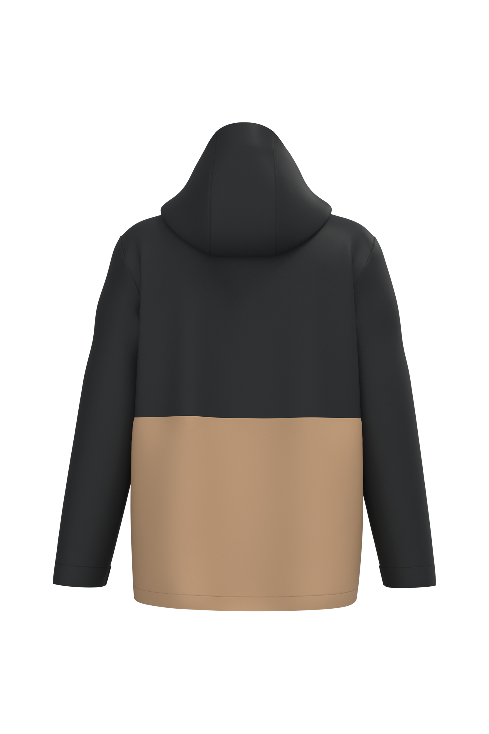Parka 3-en-1 imperméable à capuche bicolore unisexe - Image 26