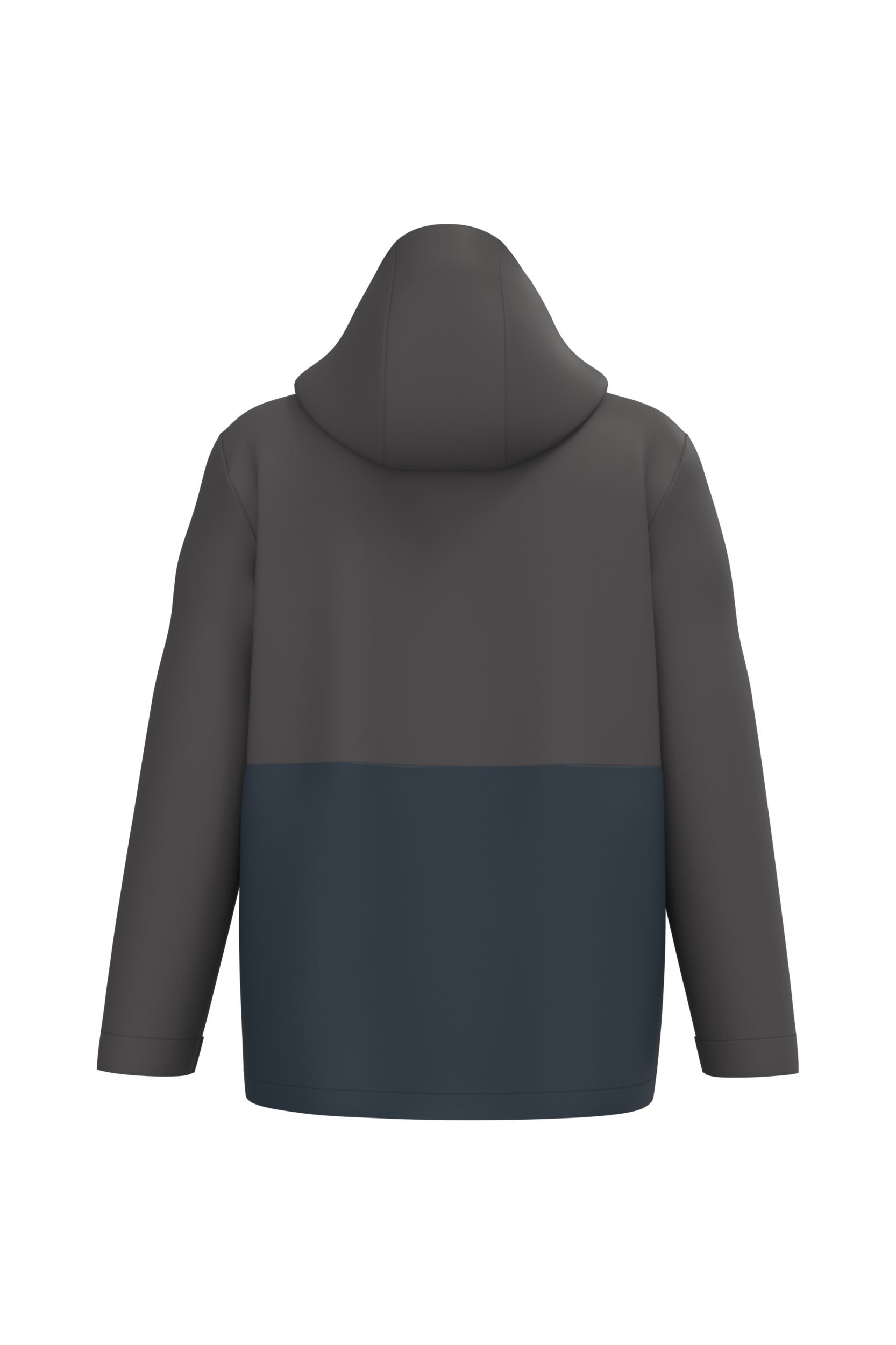 Parka 3-en-1 imperméable à capuche bicolore unisexe - Image 29