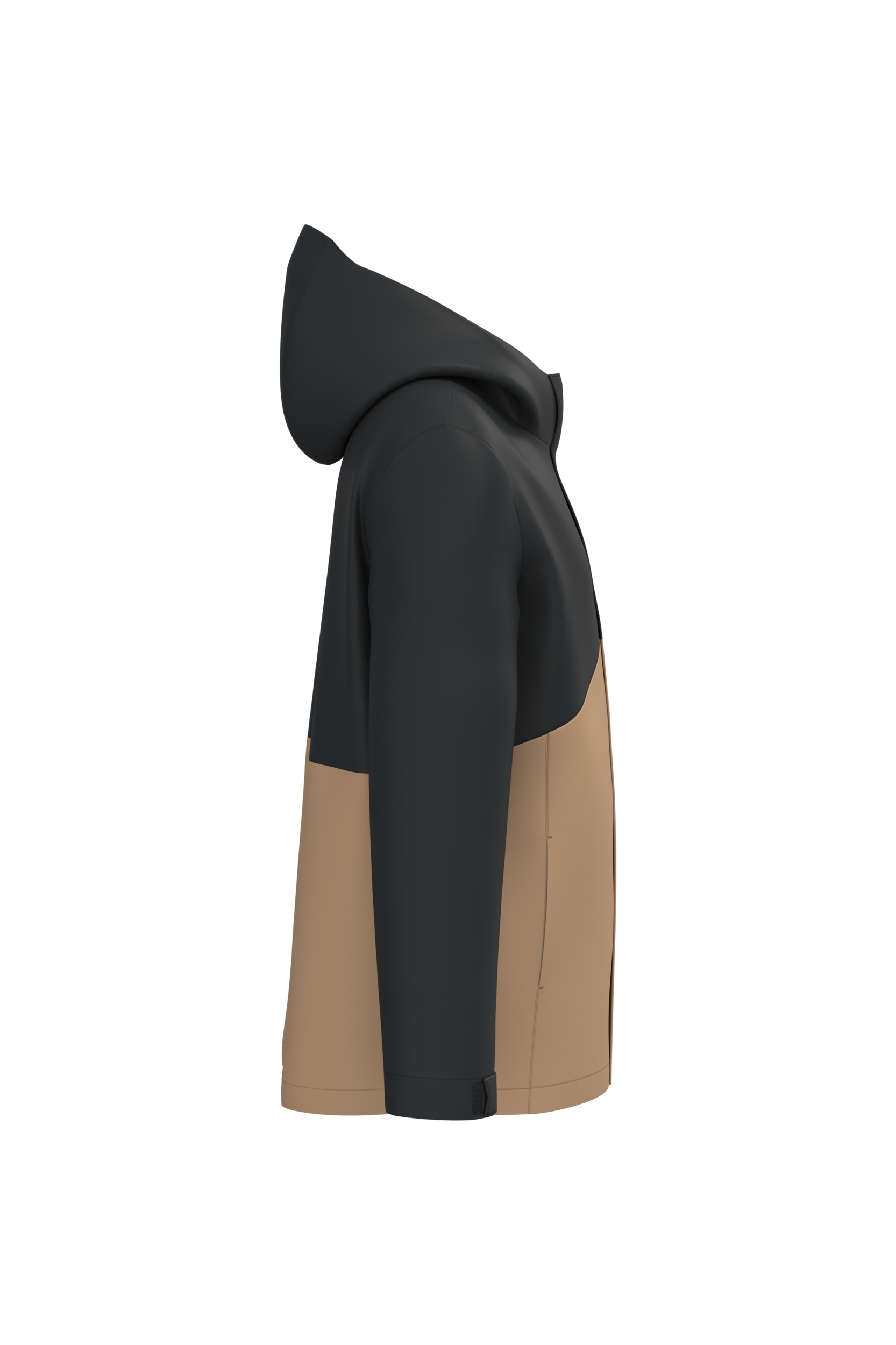 Parka 3-en-1 imperméable à capuche bicolore unisexe - Image 28