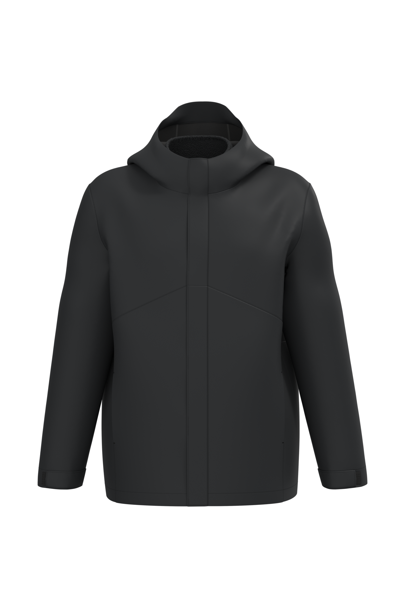 Parka 3-en-1 imperméable à capuche bicolore unisexe - Image 24