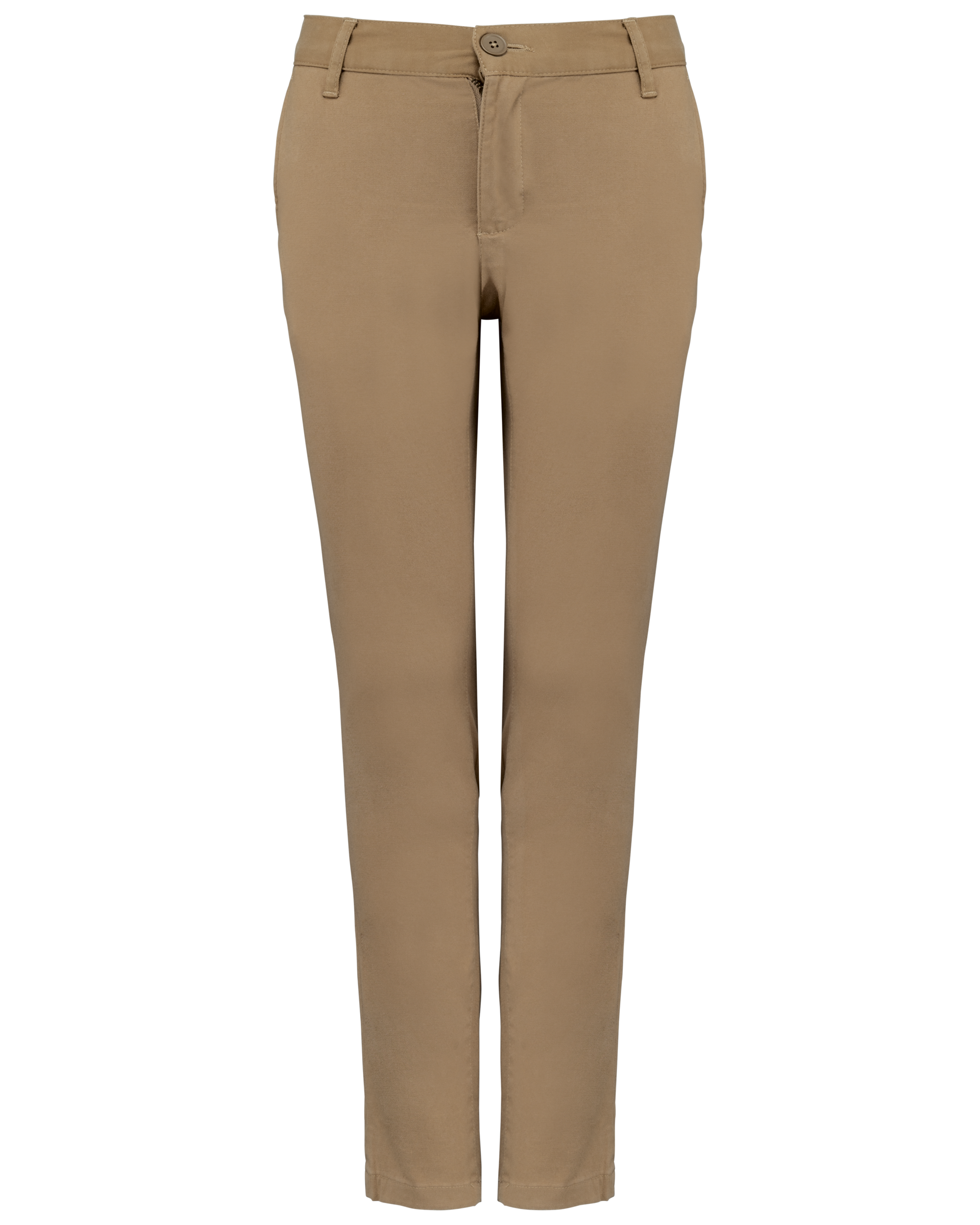 Calças chino de menino — Castanho Frente