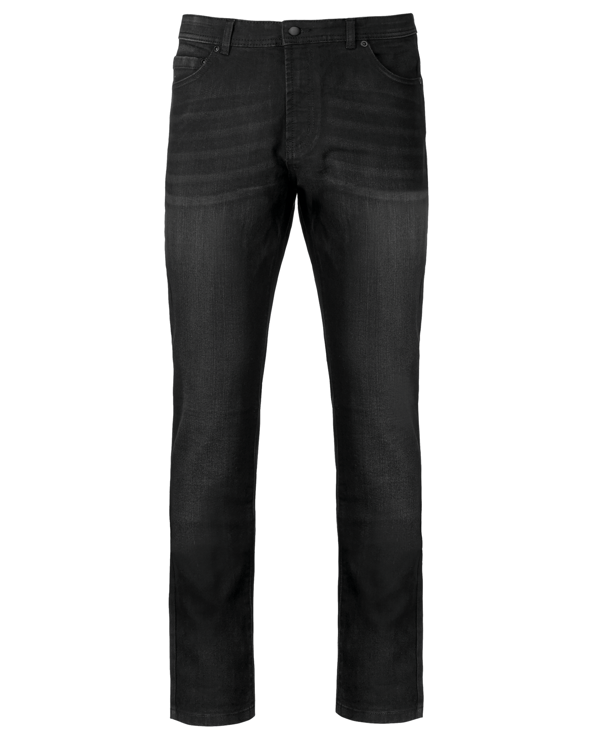 Calças de ganga básicas — Preto Frente