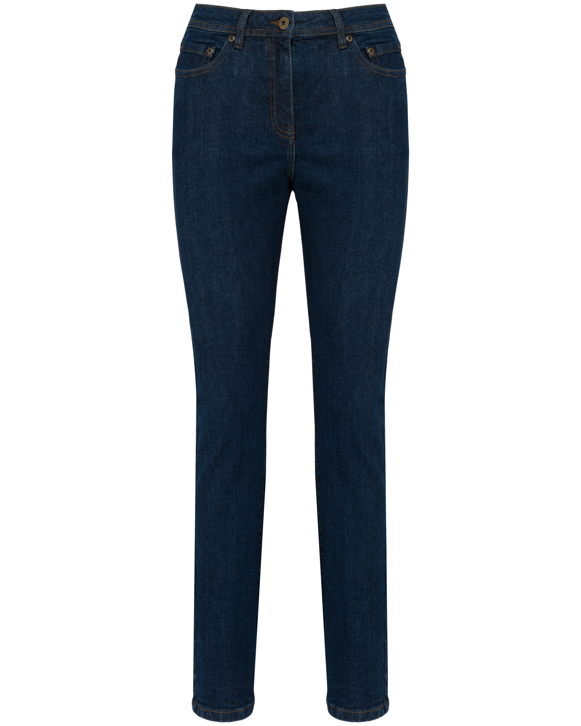 Calças de ganga básicas de senhora — Azul Frente