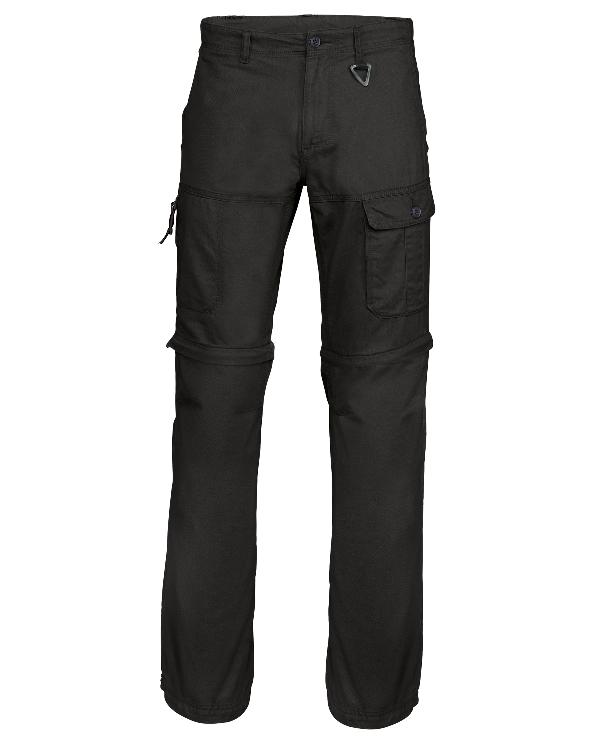 Calças multibolsos 2 em 1 — Preto Frente