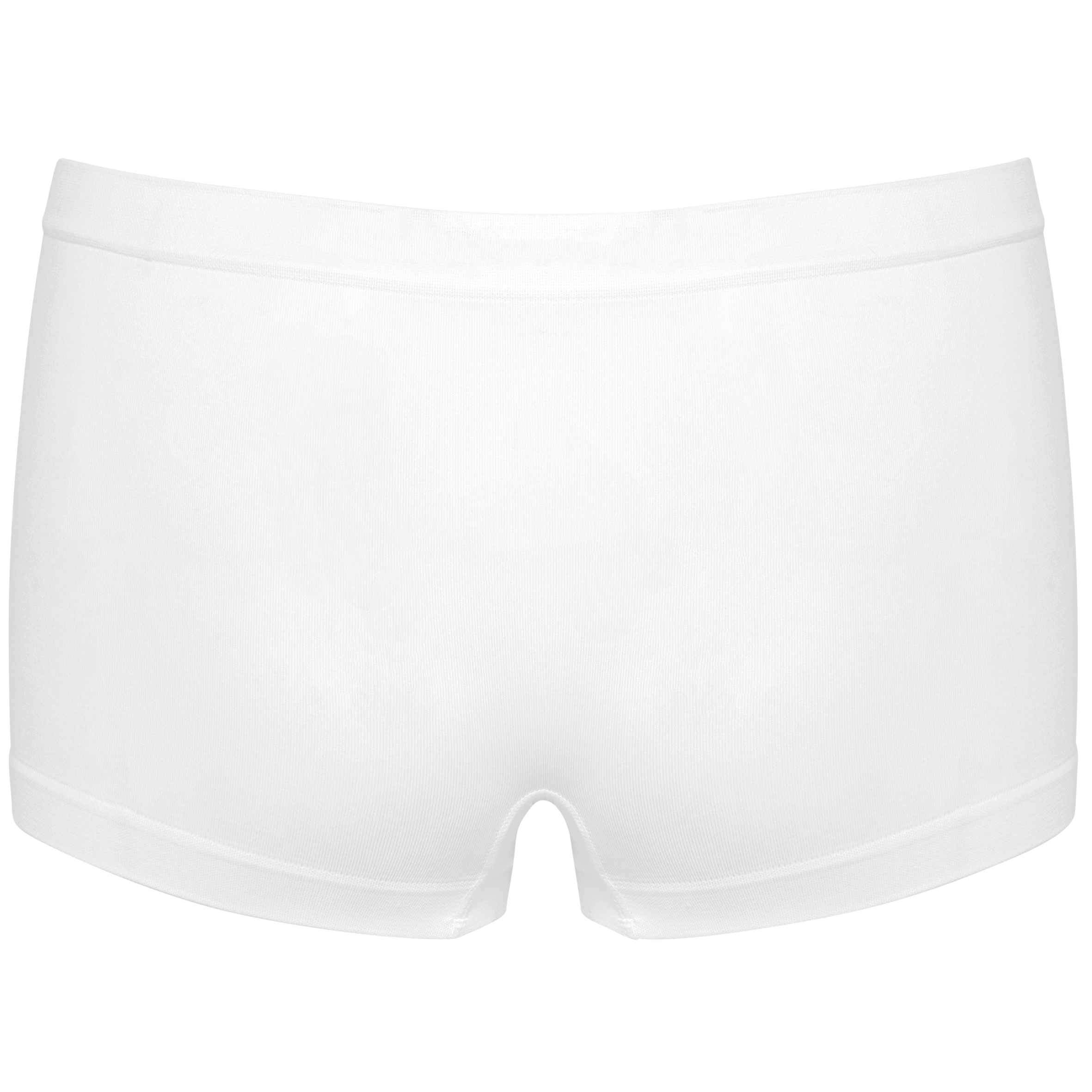 Calção eco-responsável de cintura descida sem costuras de senhora - White