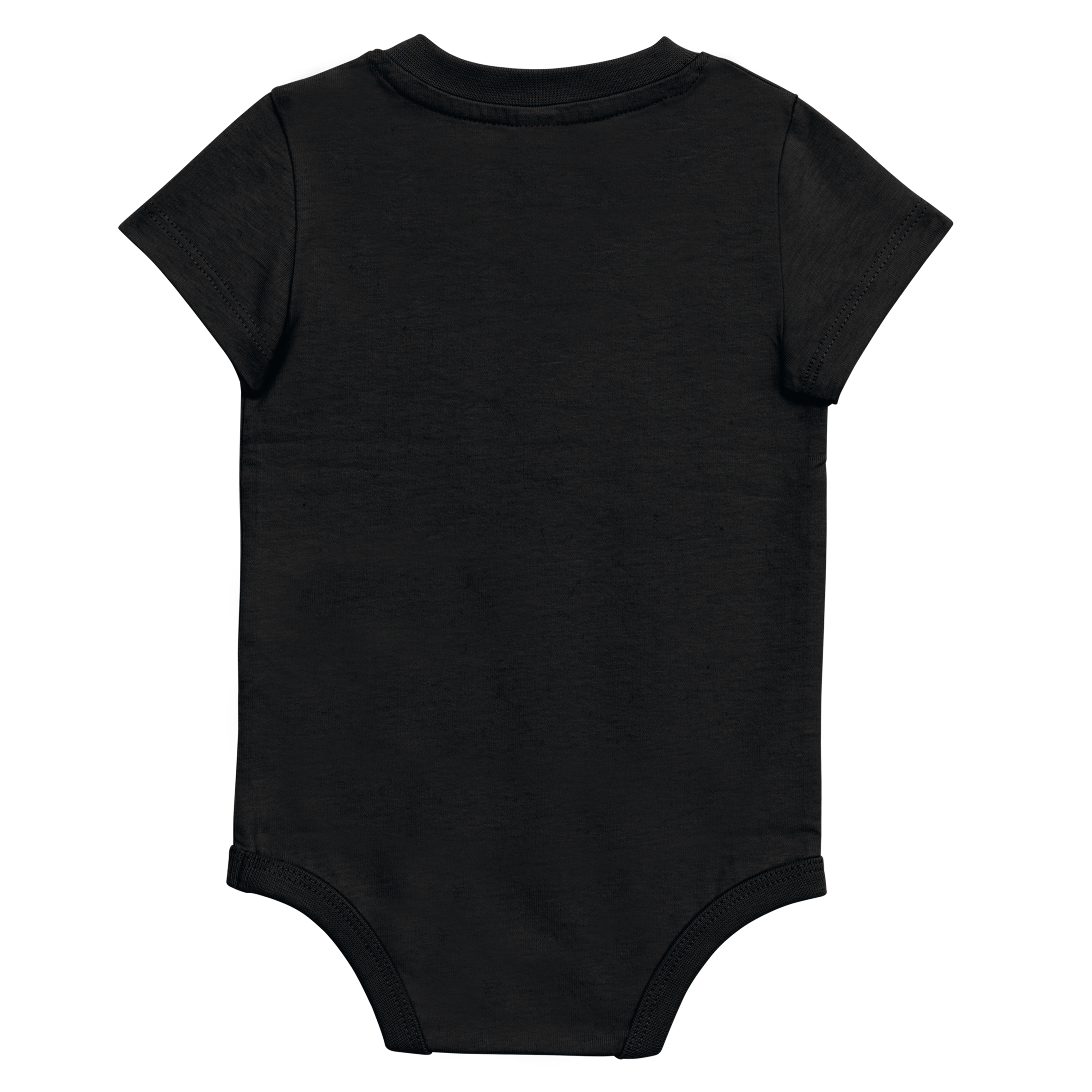 Body de bebé manga curta - Black