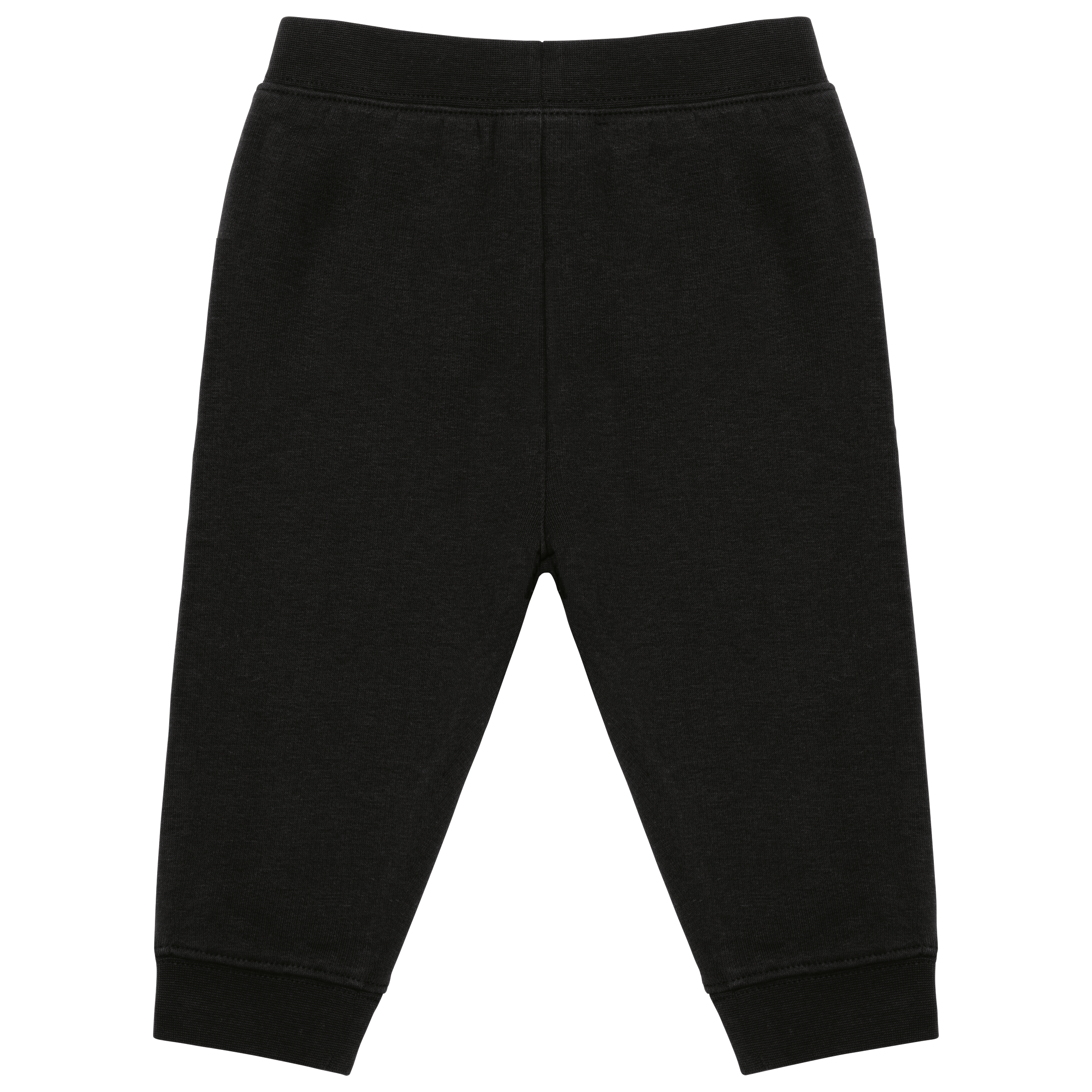 Calças cardadas eco-responsáveis de bebé - Black