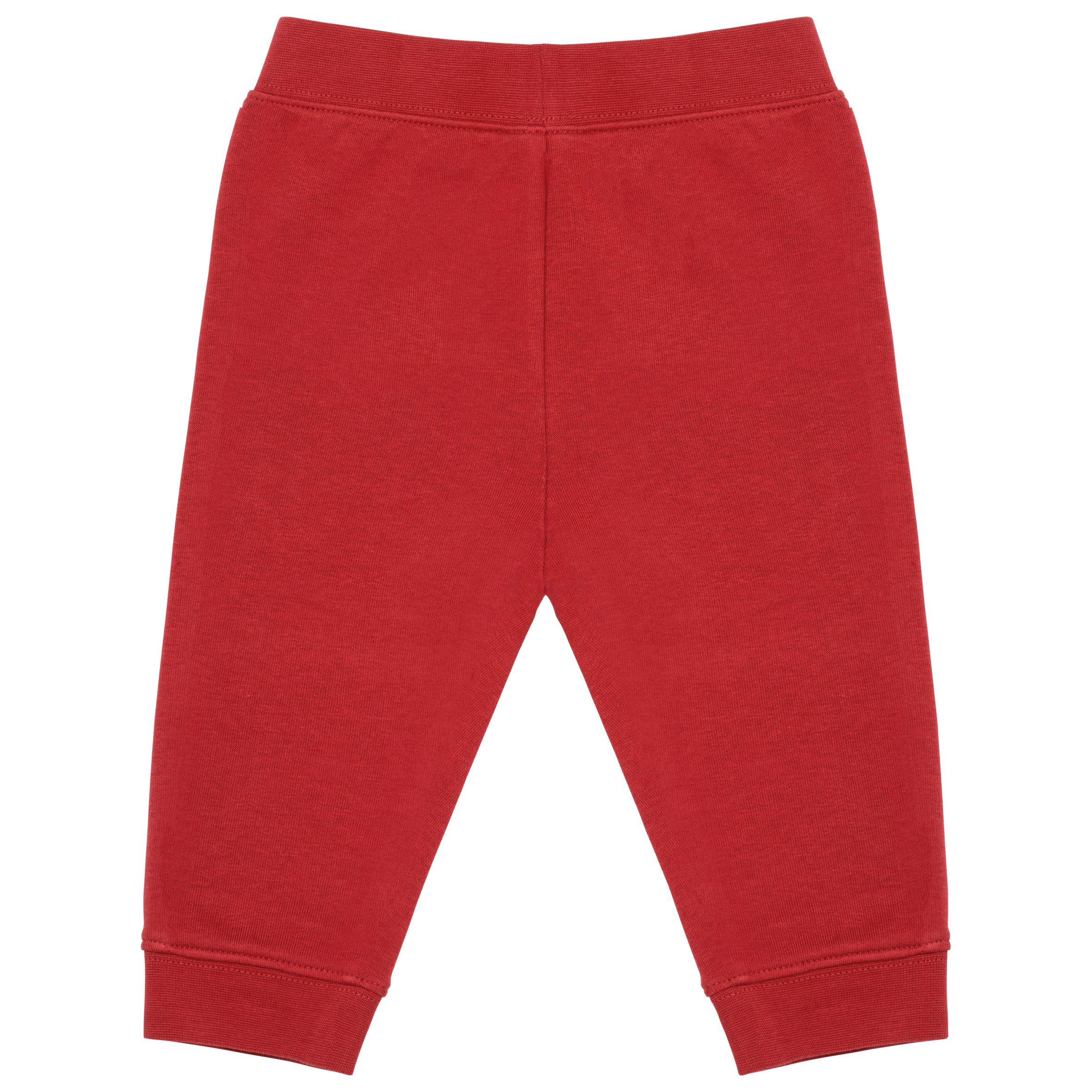 Calças cardadas eco-responsáveis de bebé - Terracotta Red