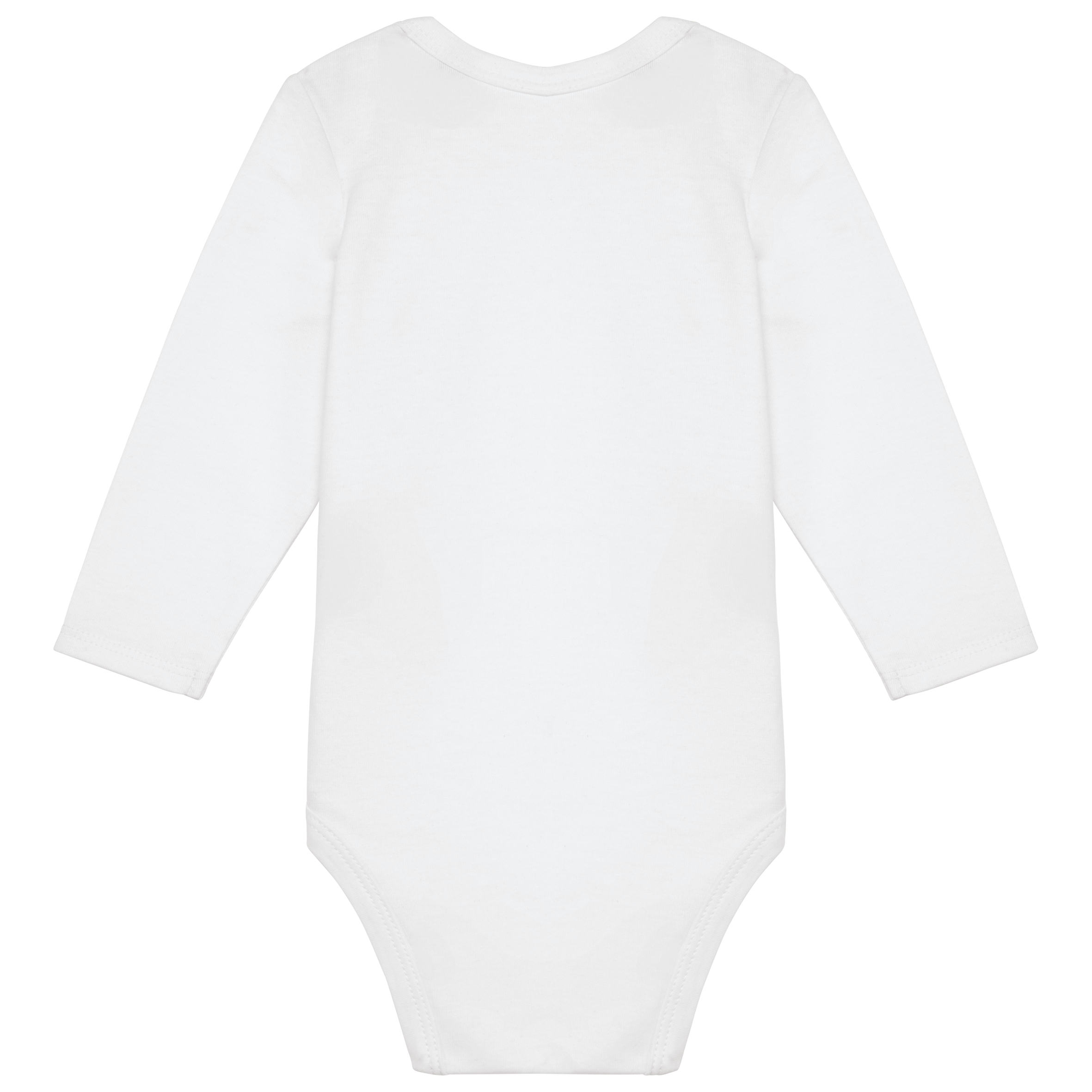 Body algodão biológico de bebé - White