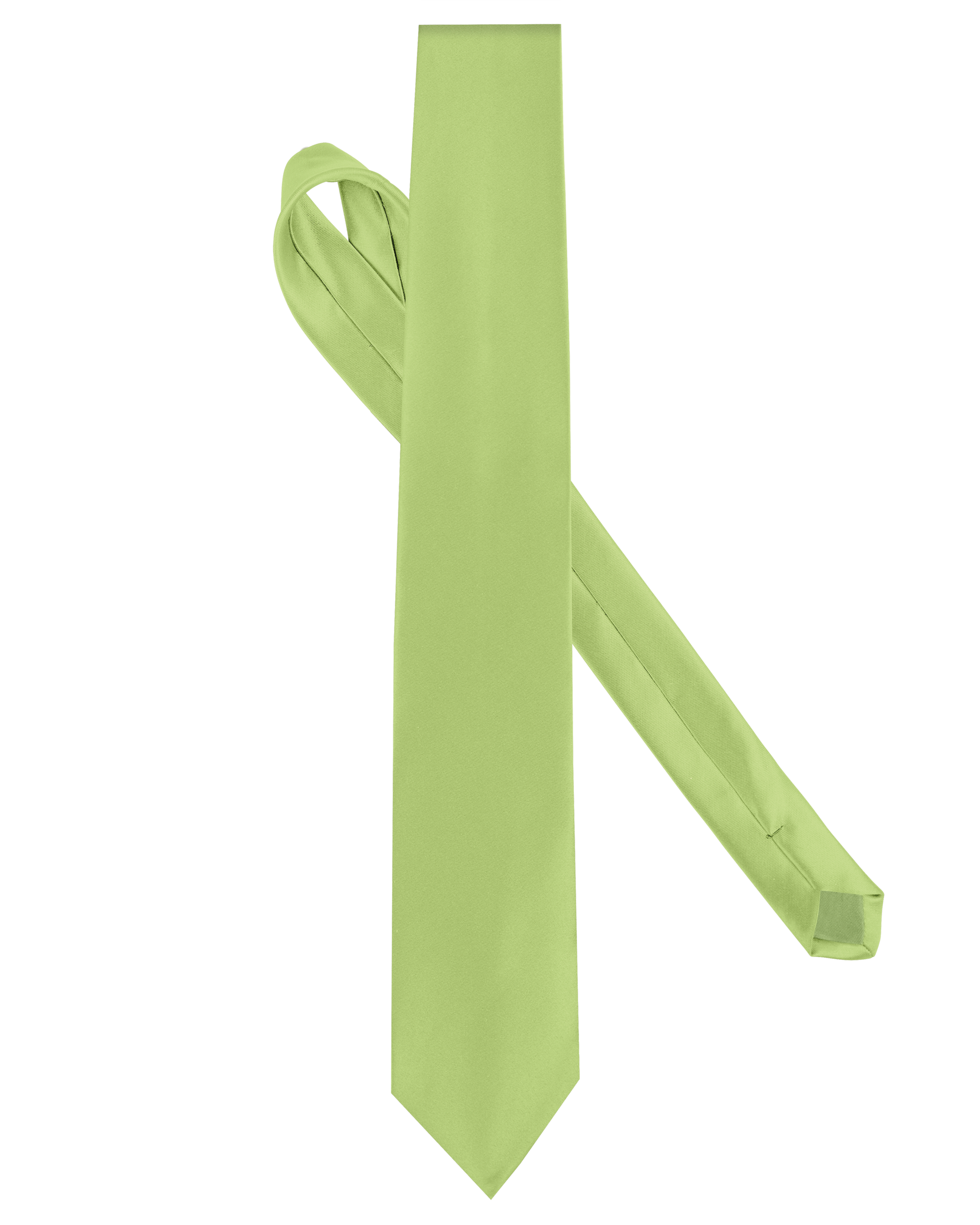 Gravata acetinada - Lime