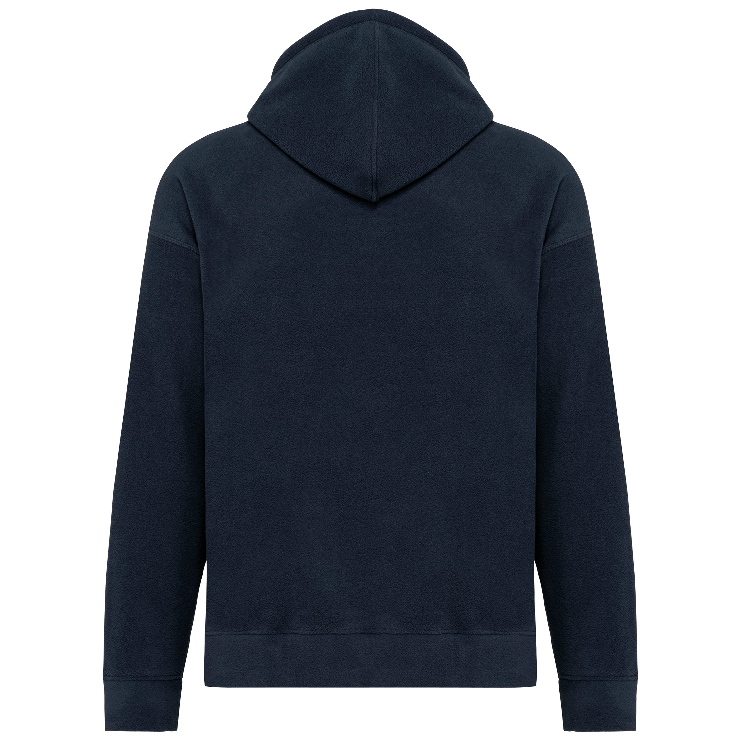 Sweatshirt com capuz oversize em polar reciclado unissexo - Navy