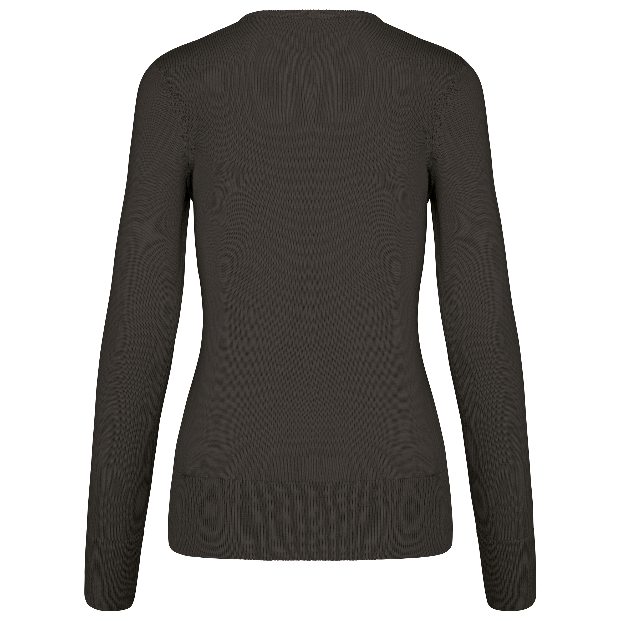 Pullover de senhora decote V - Dark Grey