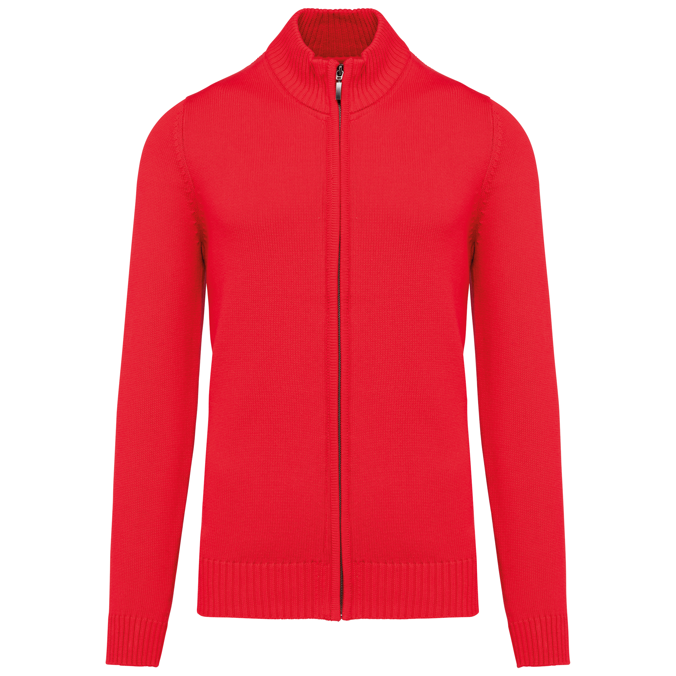 Cárdigan de punto con cremallera