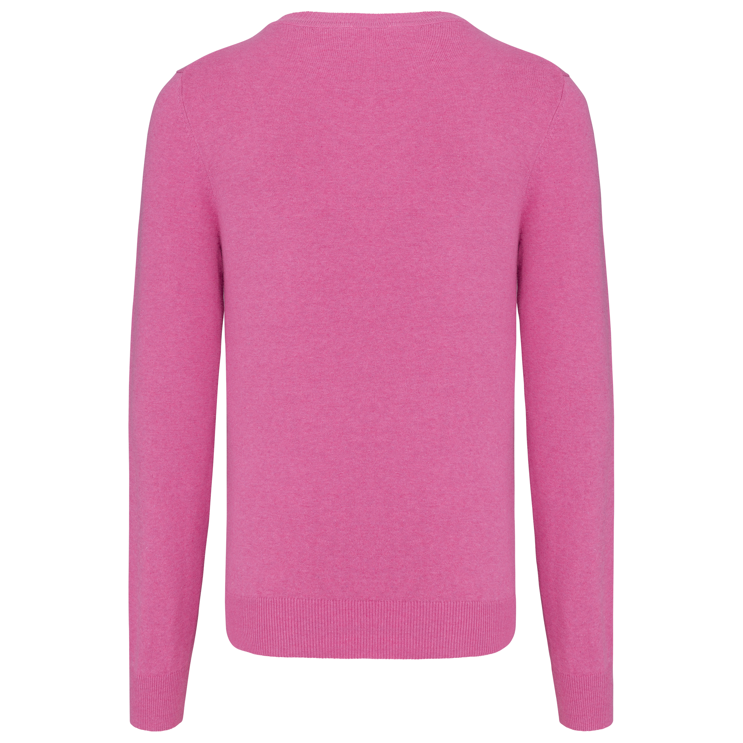 Pullover premium com decote V - Candy Pink Heather