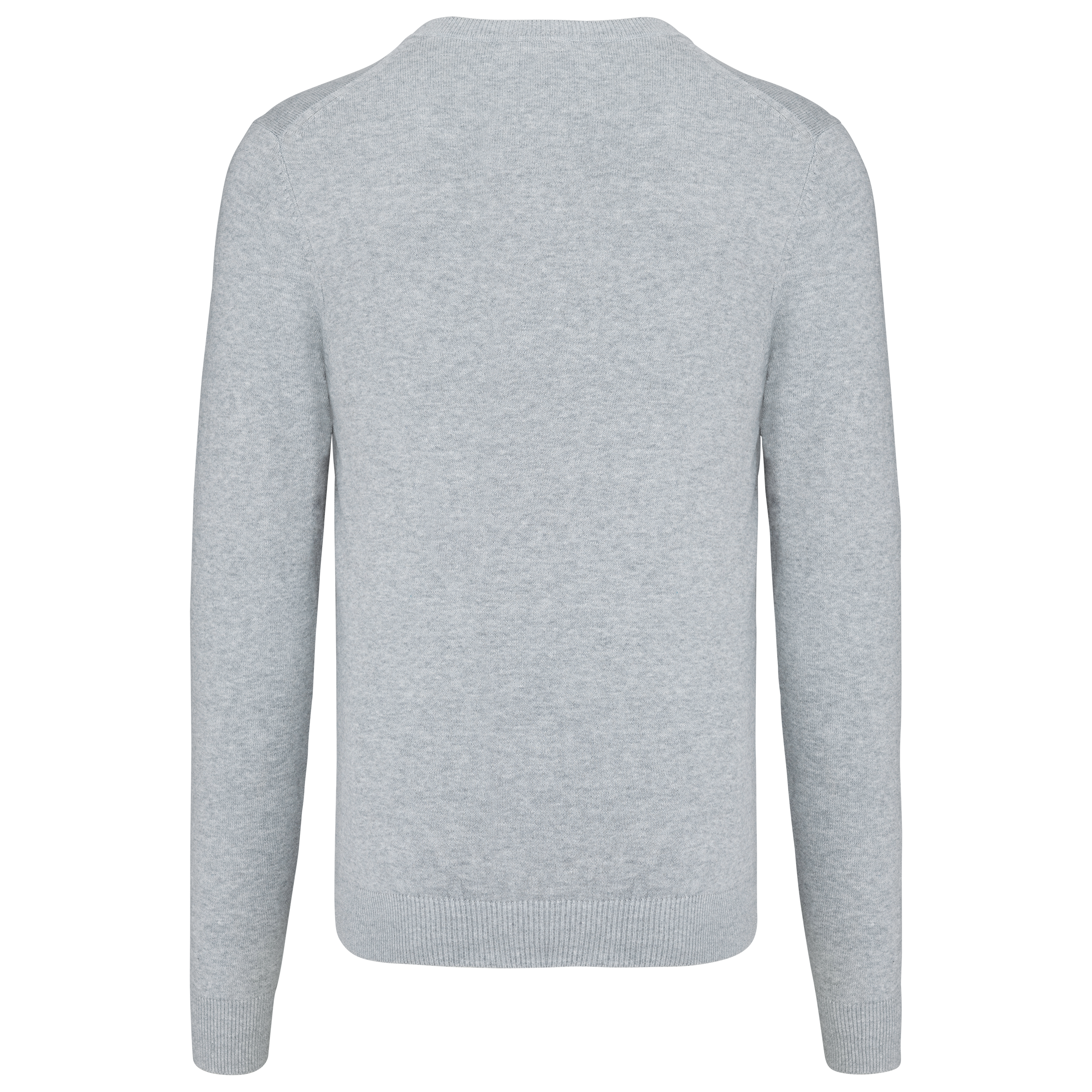 Pullover premium com decote V - Light grey heather