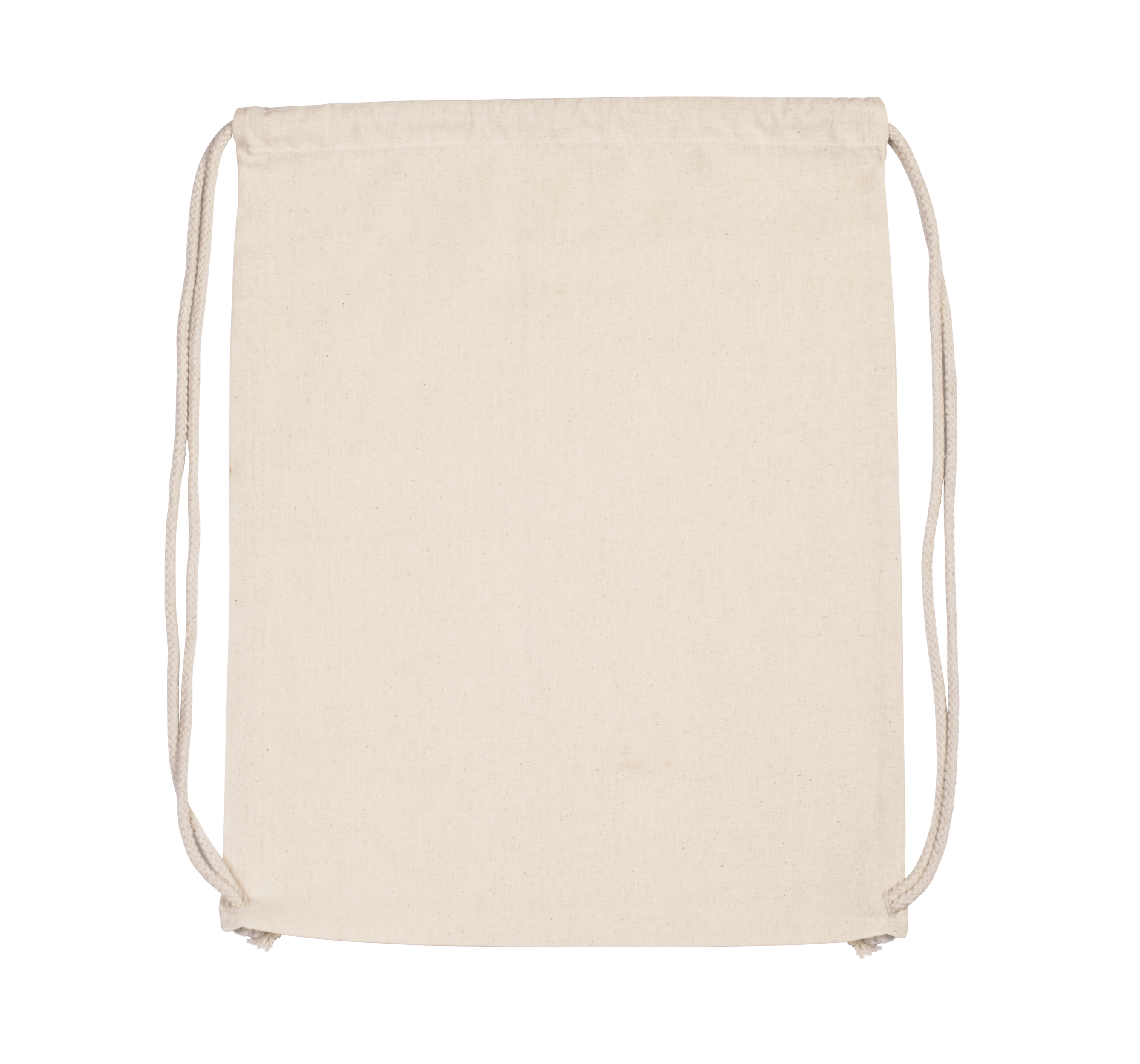 Mochila em algodão biológico com cordões - Natural