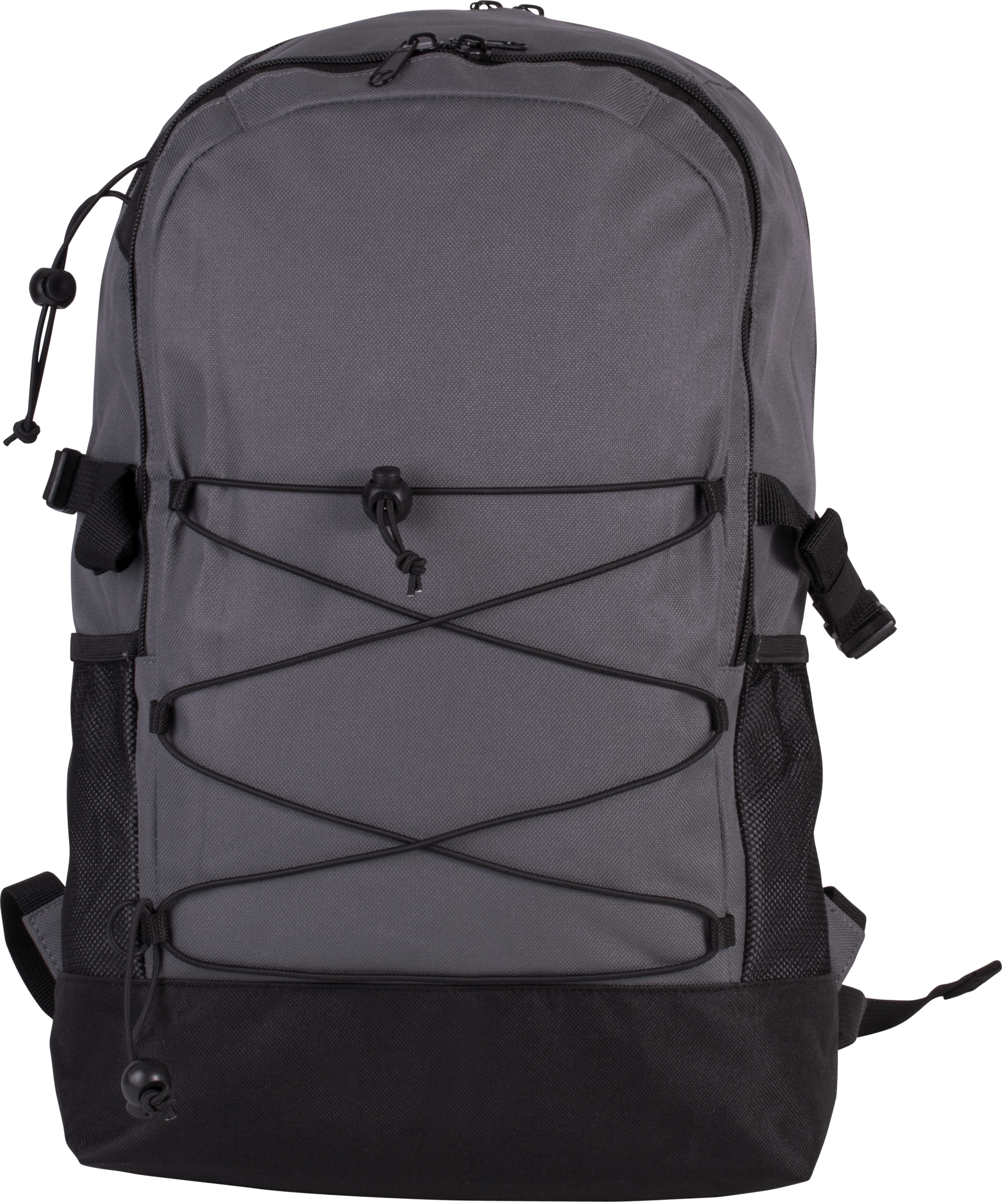 Mochila multifunções — Cinza Frente