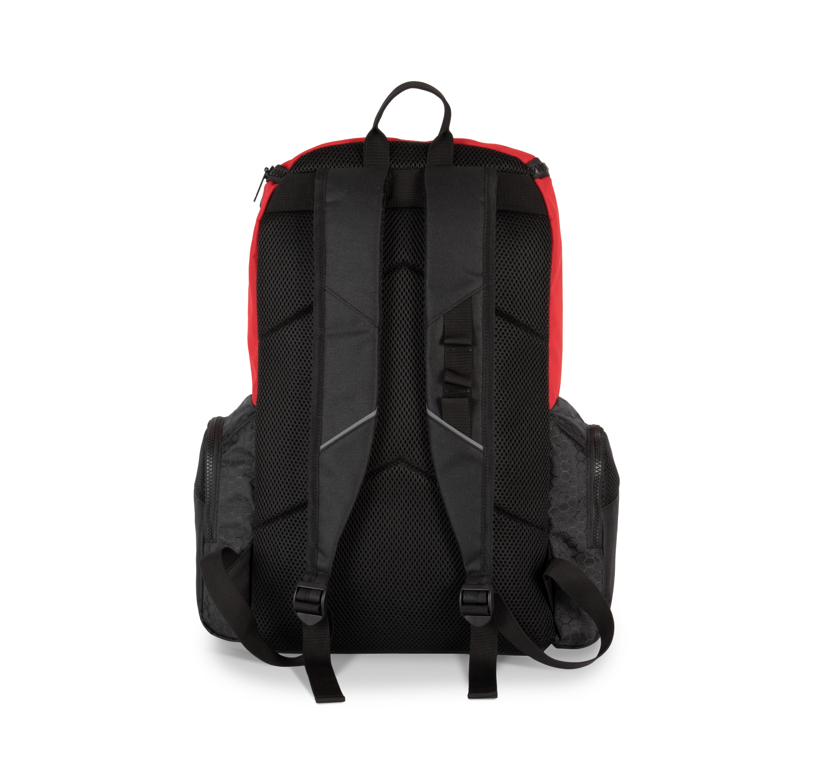 Mochila de desporto reciclada com porta-objectos - Red / Black