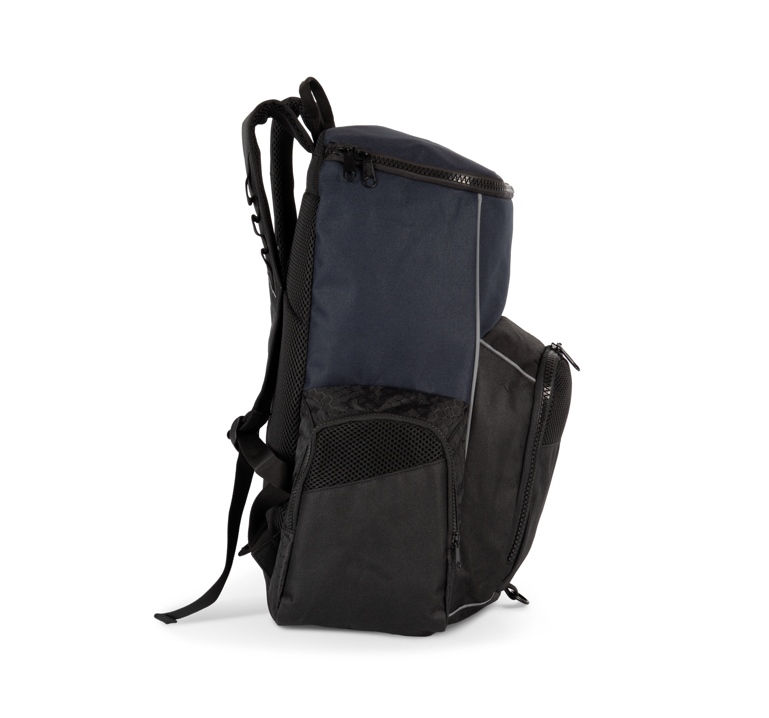 Mochila de deporte con portaobjetos confeccionada en material reciclado