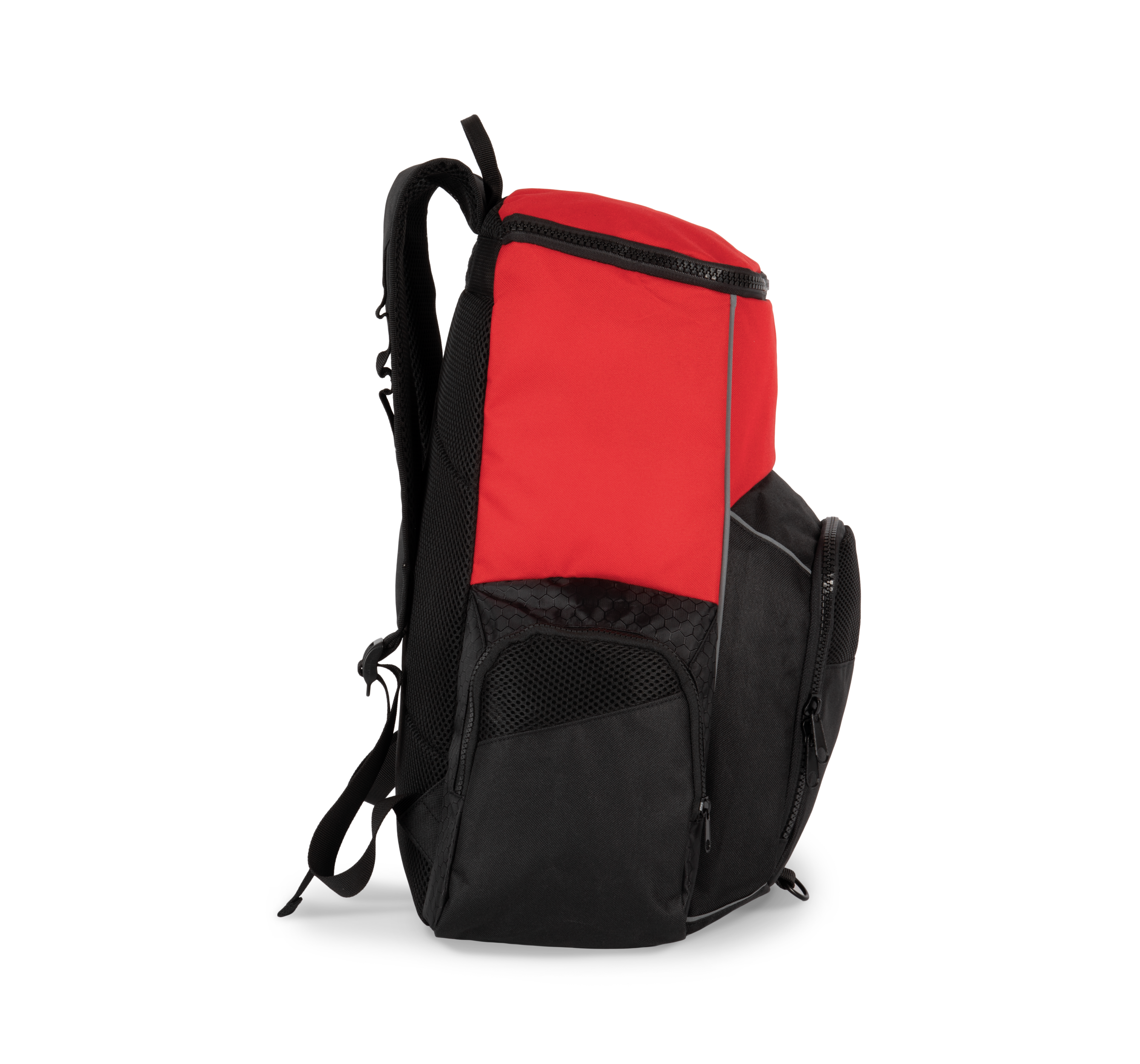 Mochila de deporte con portaobjetos confeccionada en material reciclado