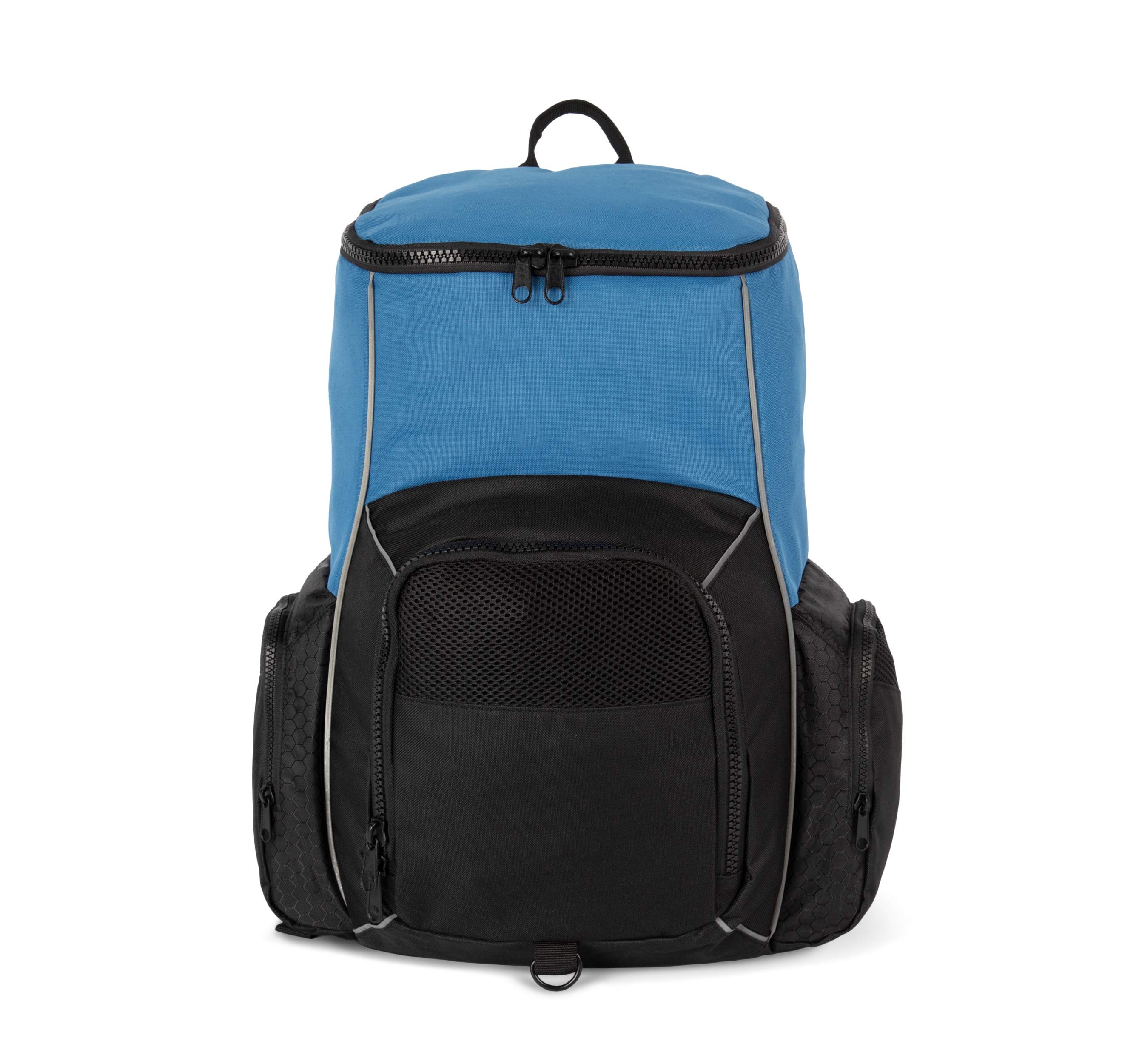 Mochila de desporto reciclada com porta-objectos - Light royal blue / Black