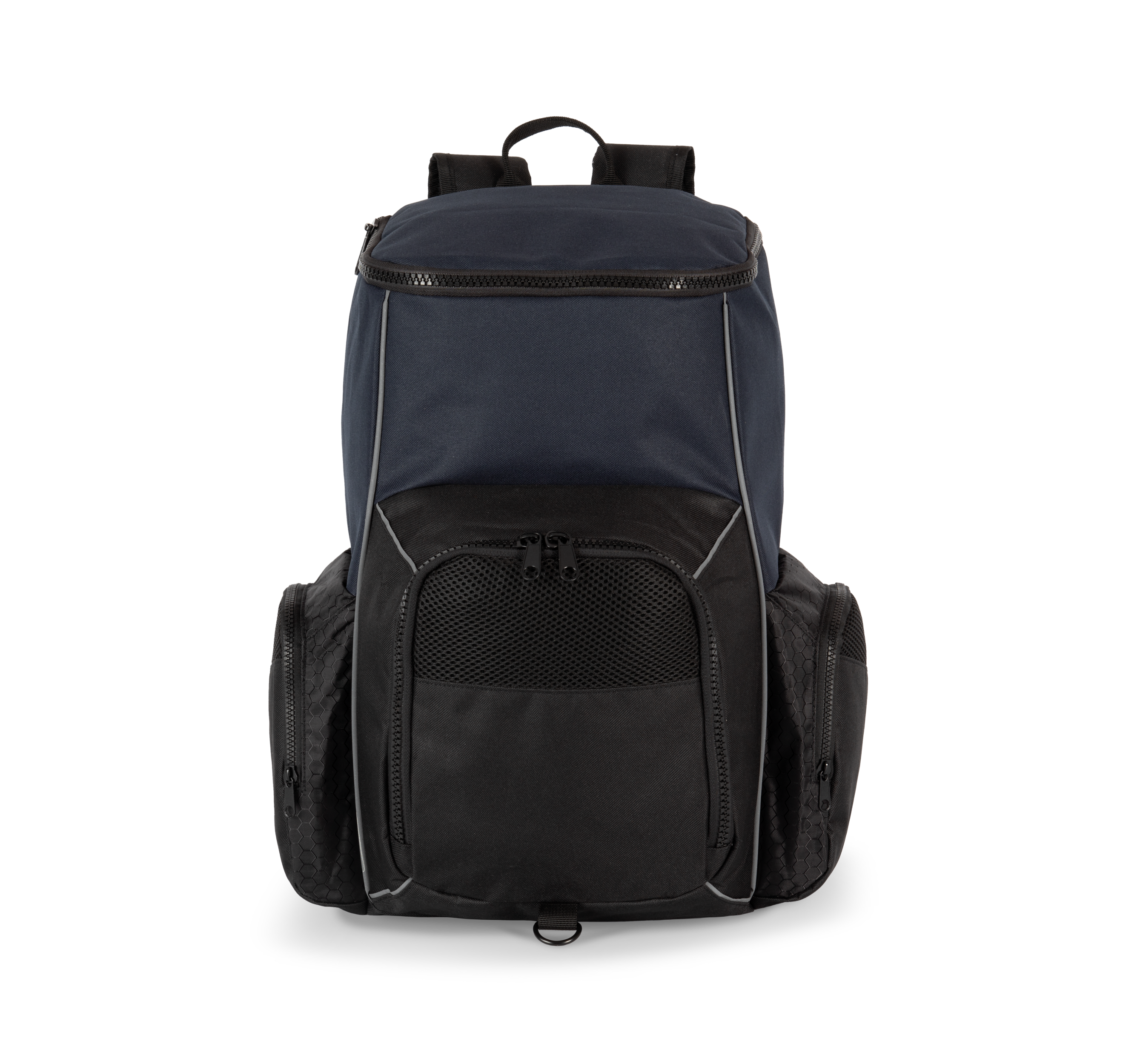 Mochila de desporto reciclada com porta-objectos - Navy / Black