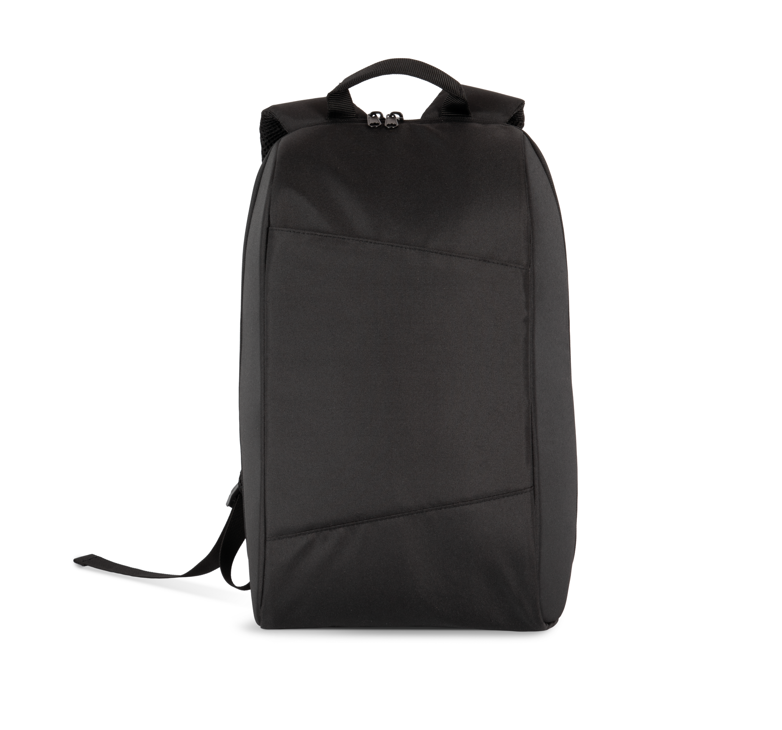Mochila de trabalho porta-computador reciclada — Preto Frente