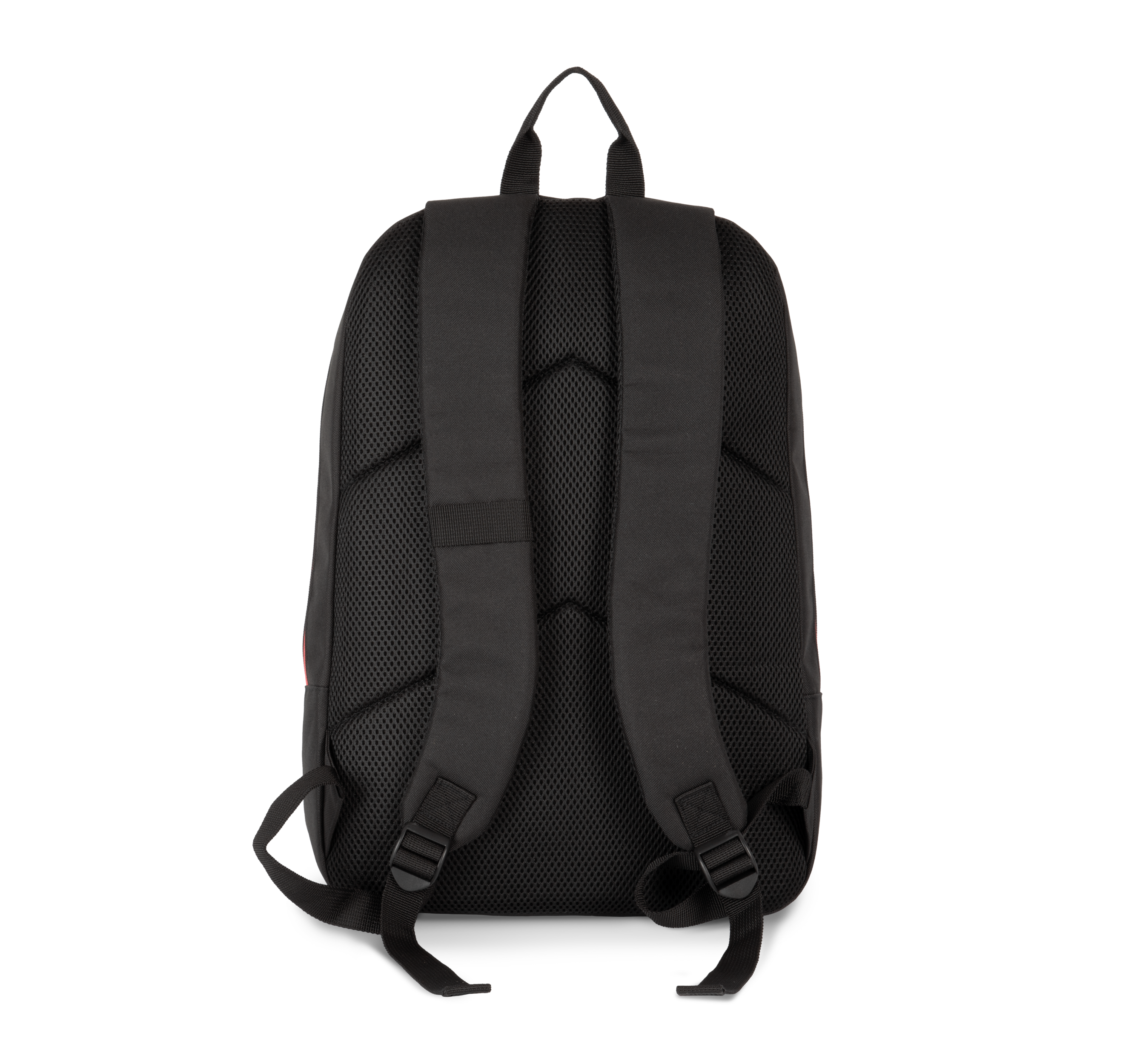 Mochila com fecho éclair em contraste - Black / Red