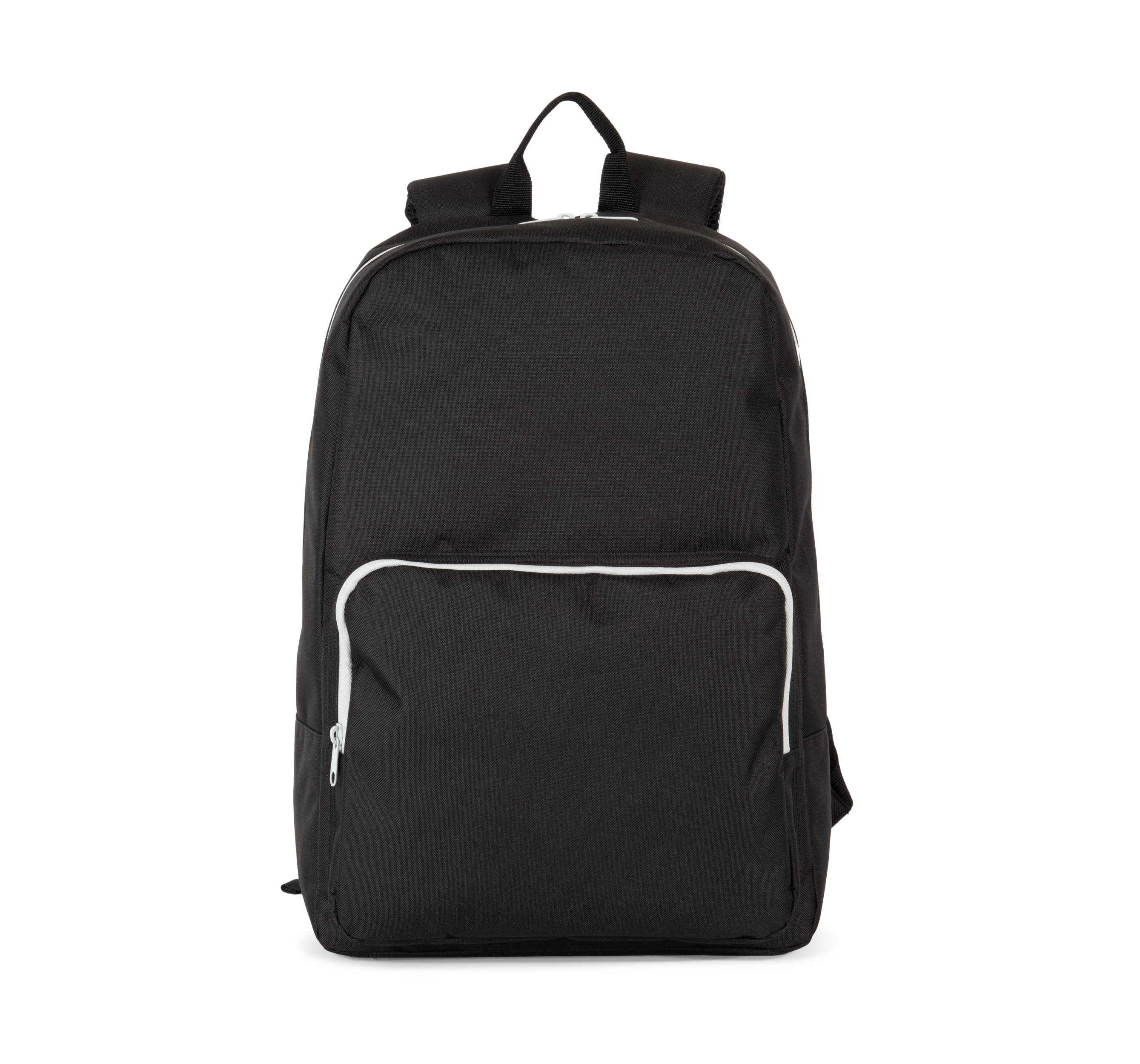 Mochila com fecho éclair em contraste - Black / Light Grey