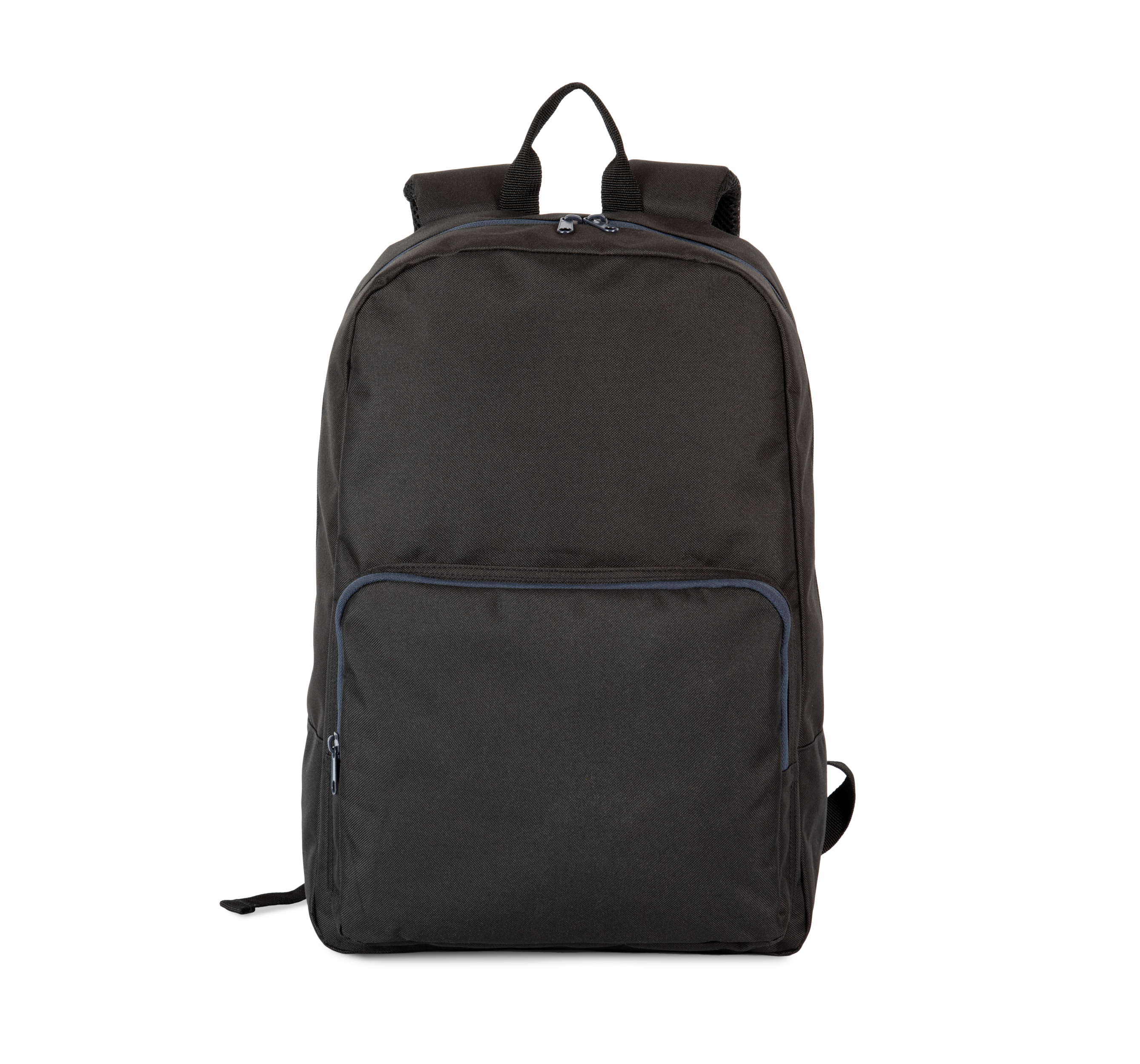 Mochila com fecho éclair em contraste - Black / Navy