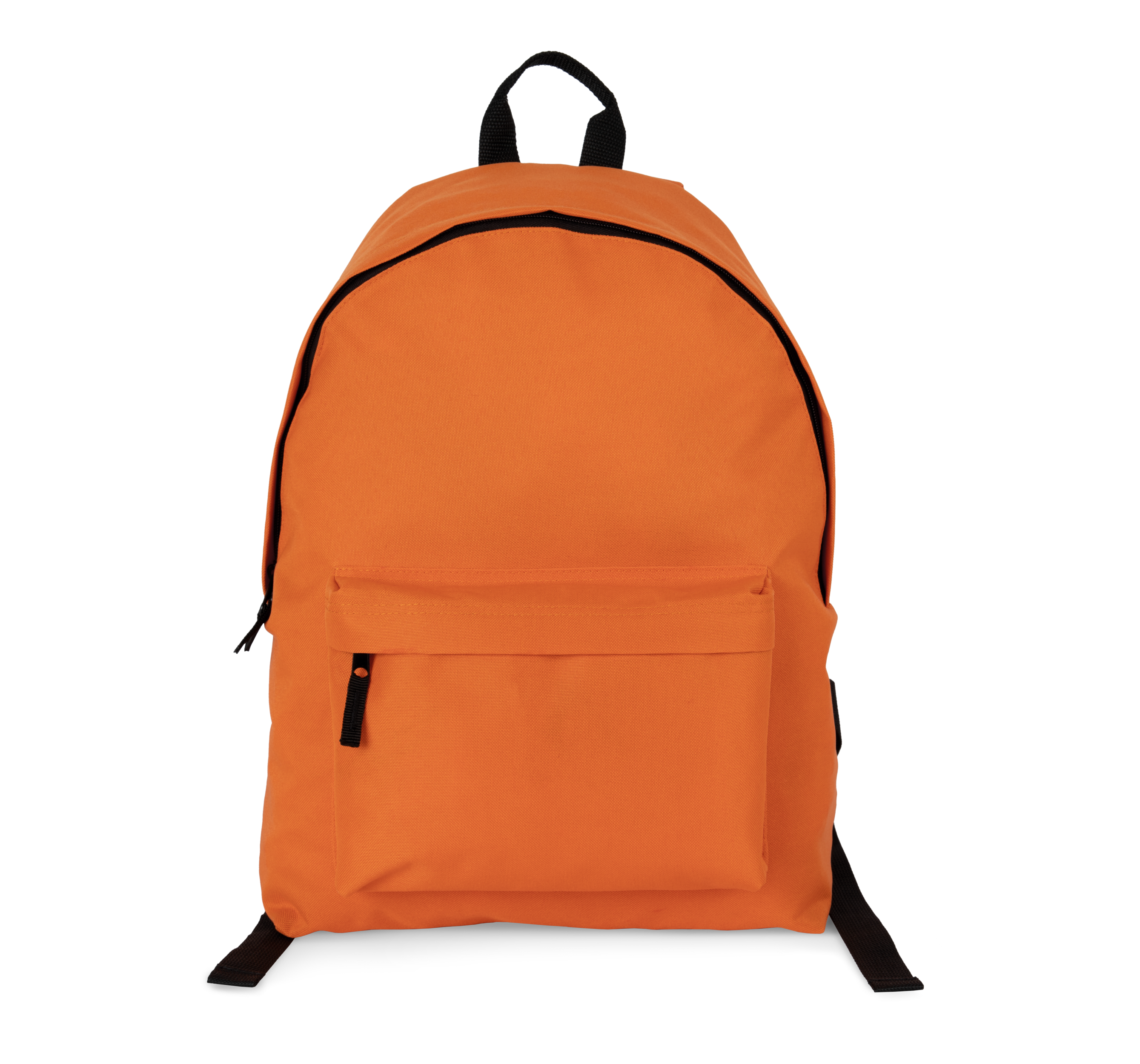 Mochila casual reciclada com bolso frontal - Orange Zest