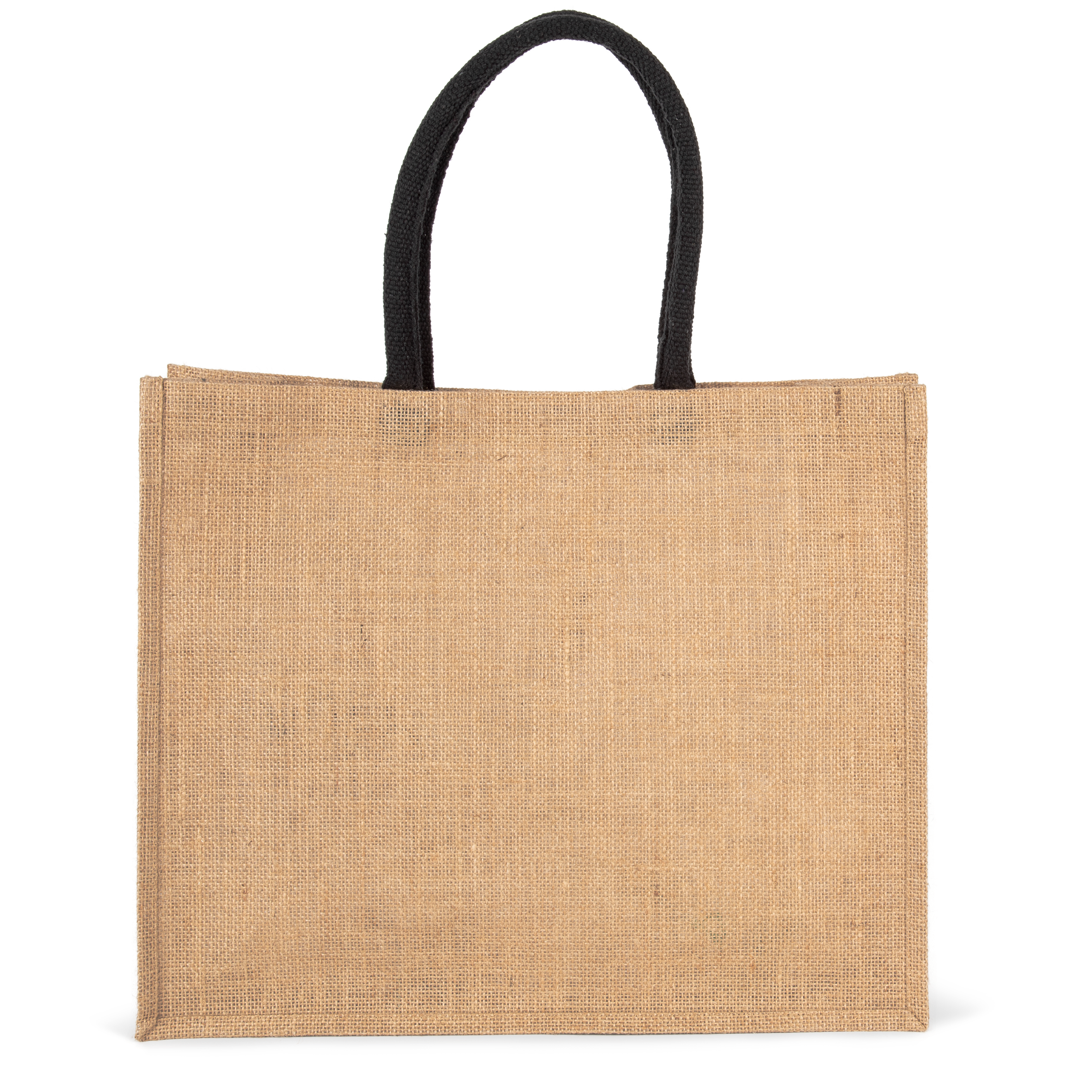 Saco de praia em juta - Natural / Black