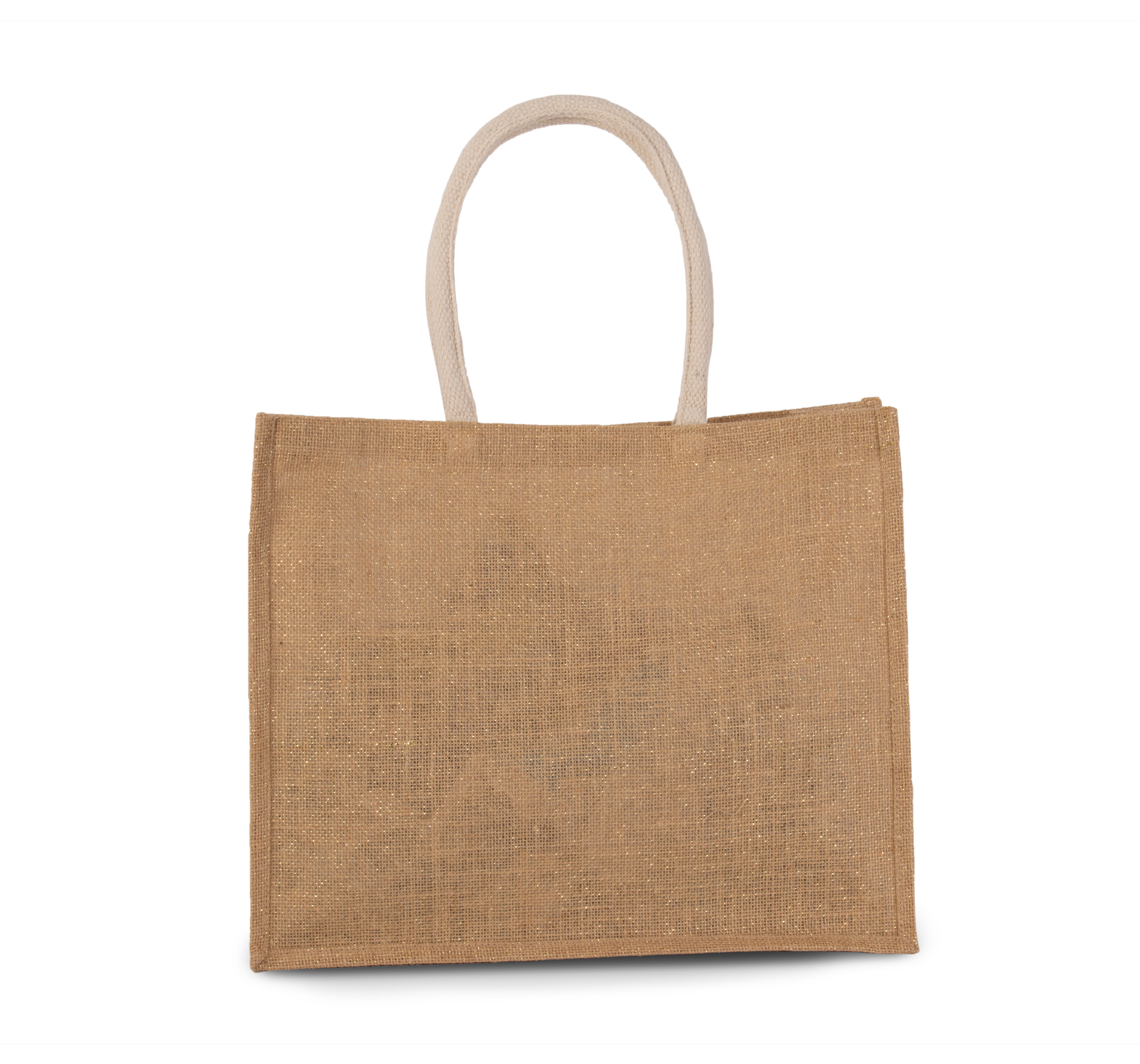 Saco de praia em juta - Natural / Gold