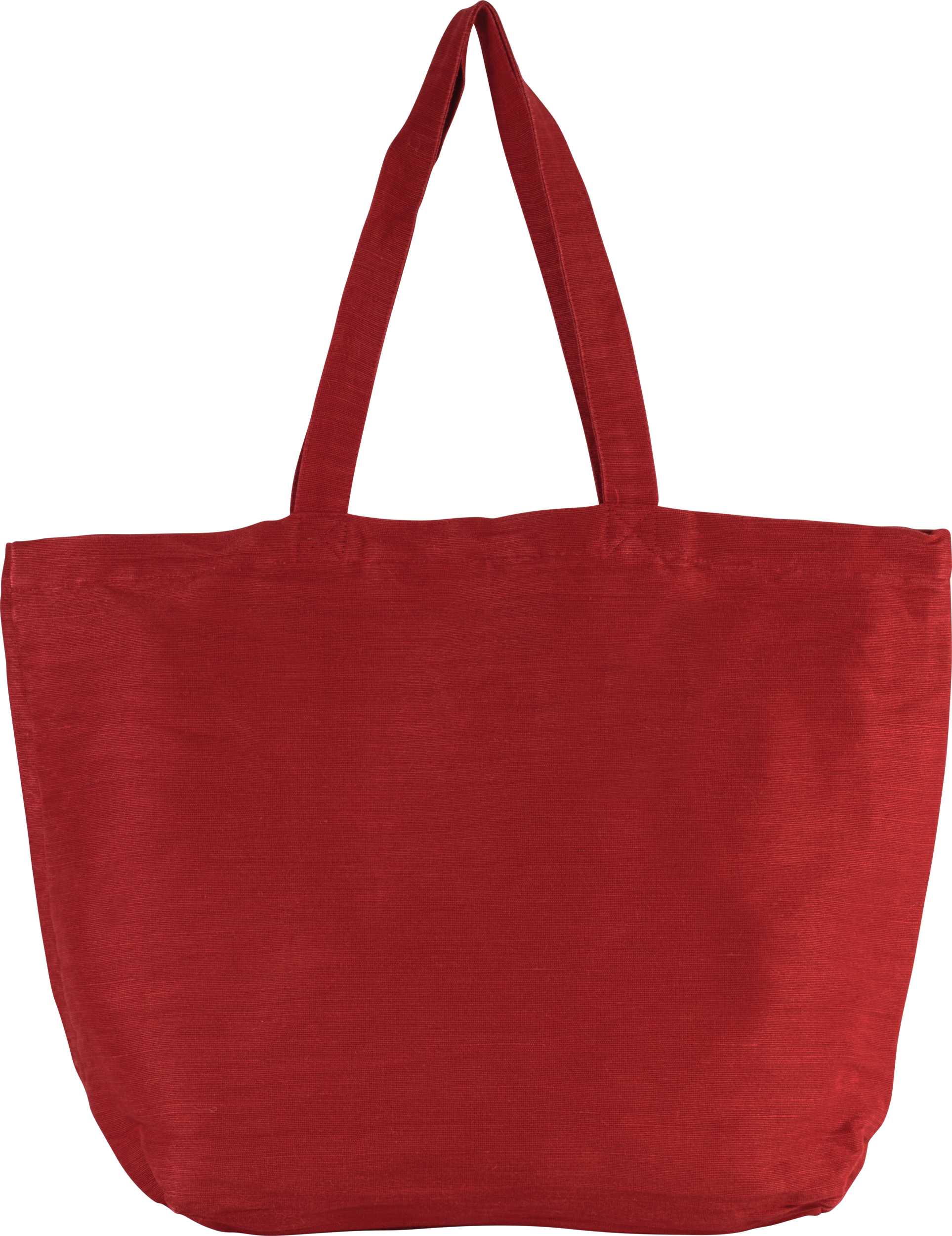 Saco grande em juco com forro interior - Washed Crimson Red