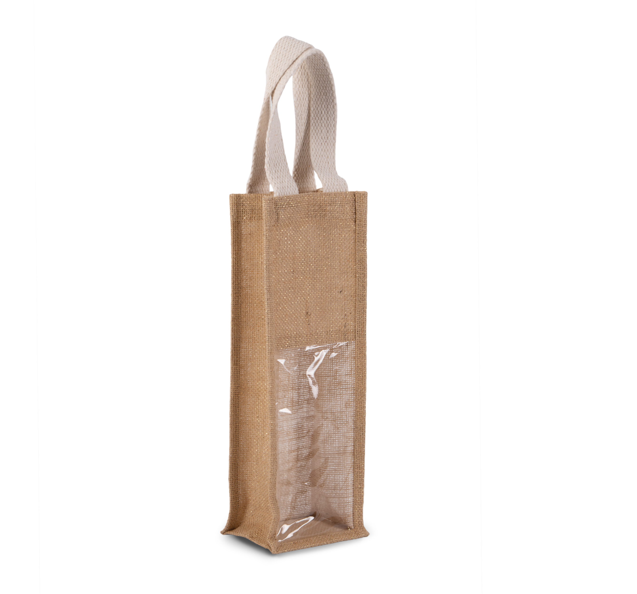 Bolsa de yute para botella