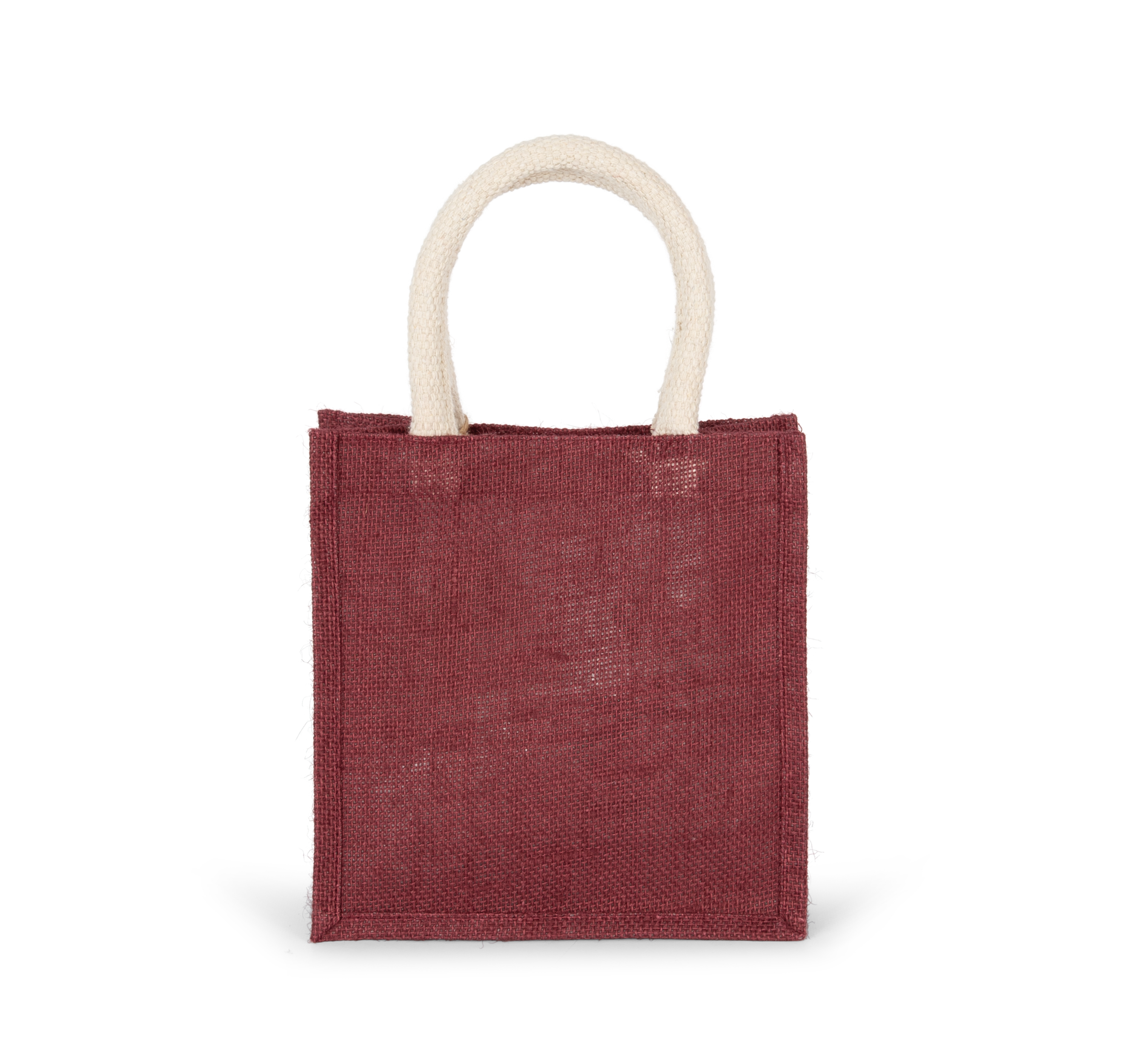 Saco de compras em juta – modelo pequeno - Light Rosewood